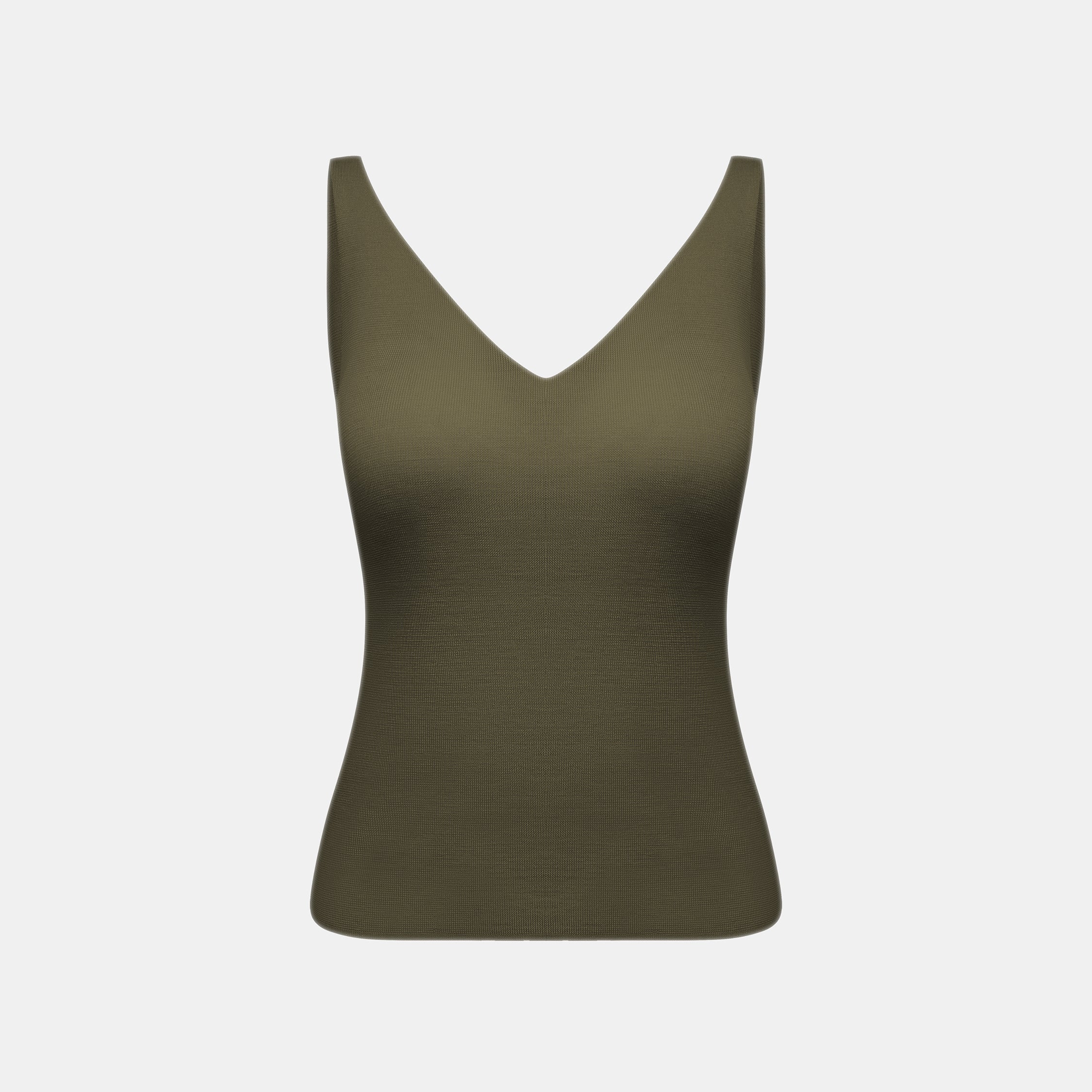 "Summer diary"100%桑蠶絲輕透針織Bratop—Moss Green苔影綠