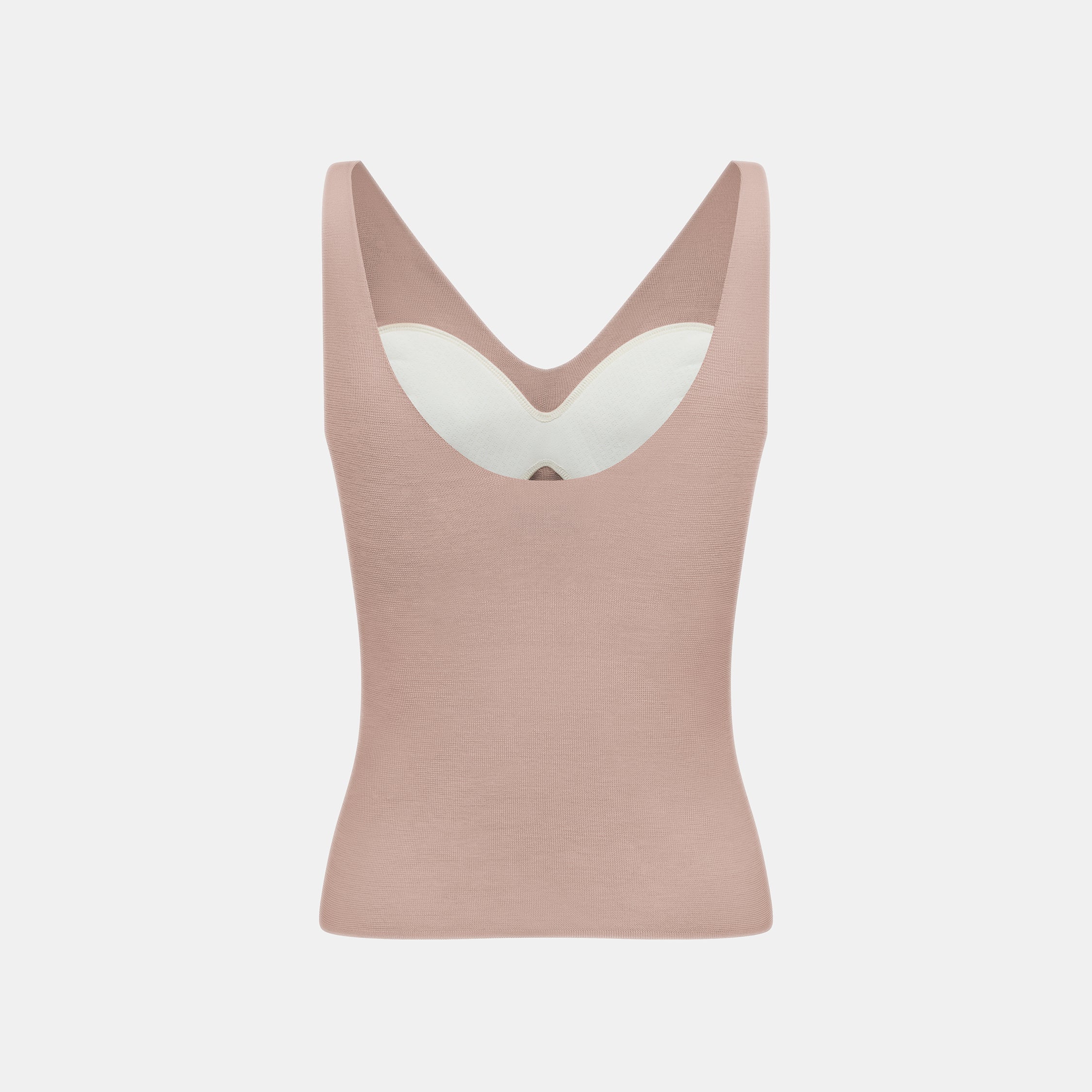 "Summer diary"100%桑蠶絲輕透針織Bratop—Misty Pink柔霧粉