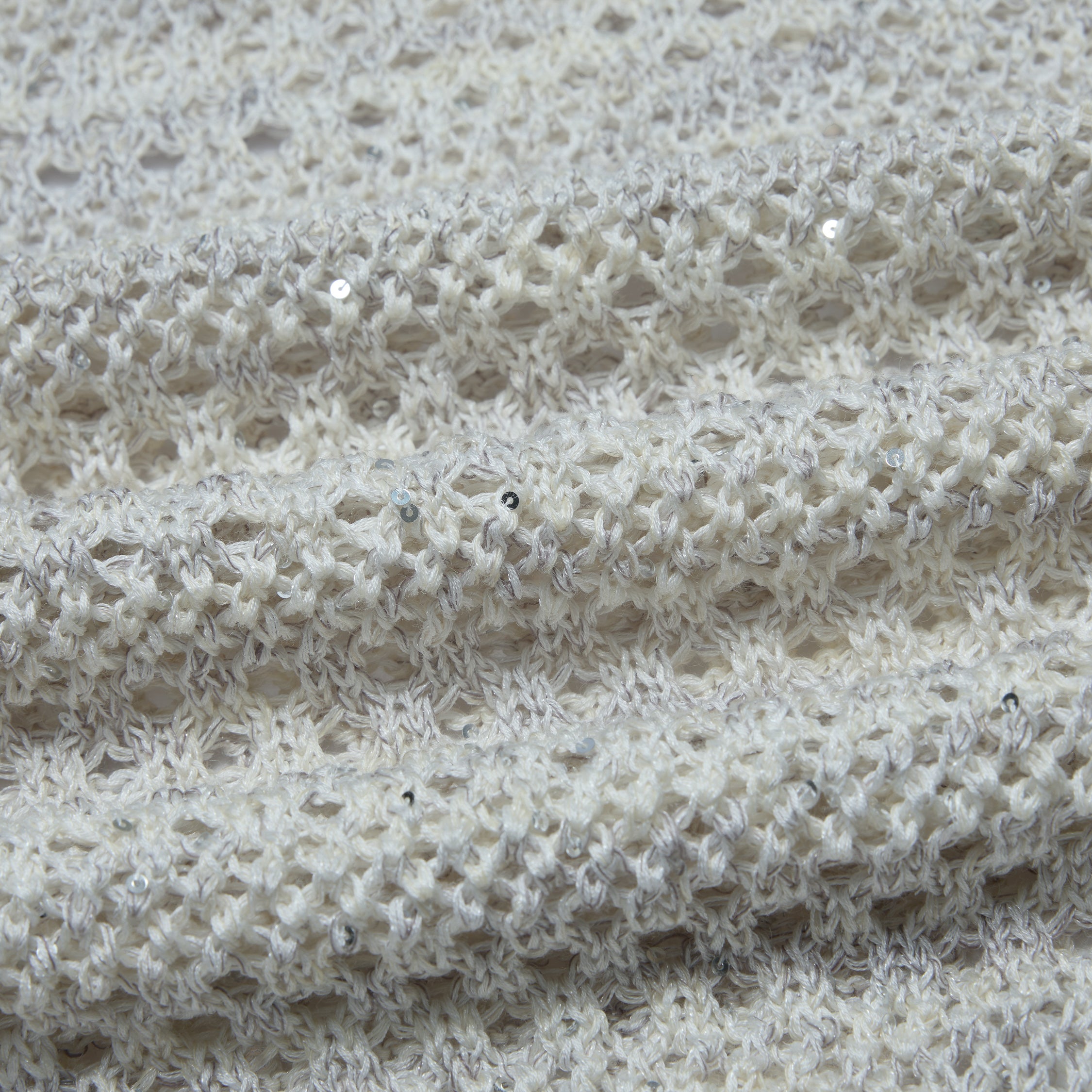 “Weekend at Monaco”Silk Cashmere鏤織微光星點薄織上衣—Hazy Daylight白晝薄霧