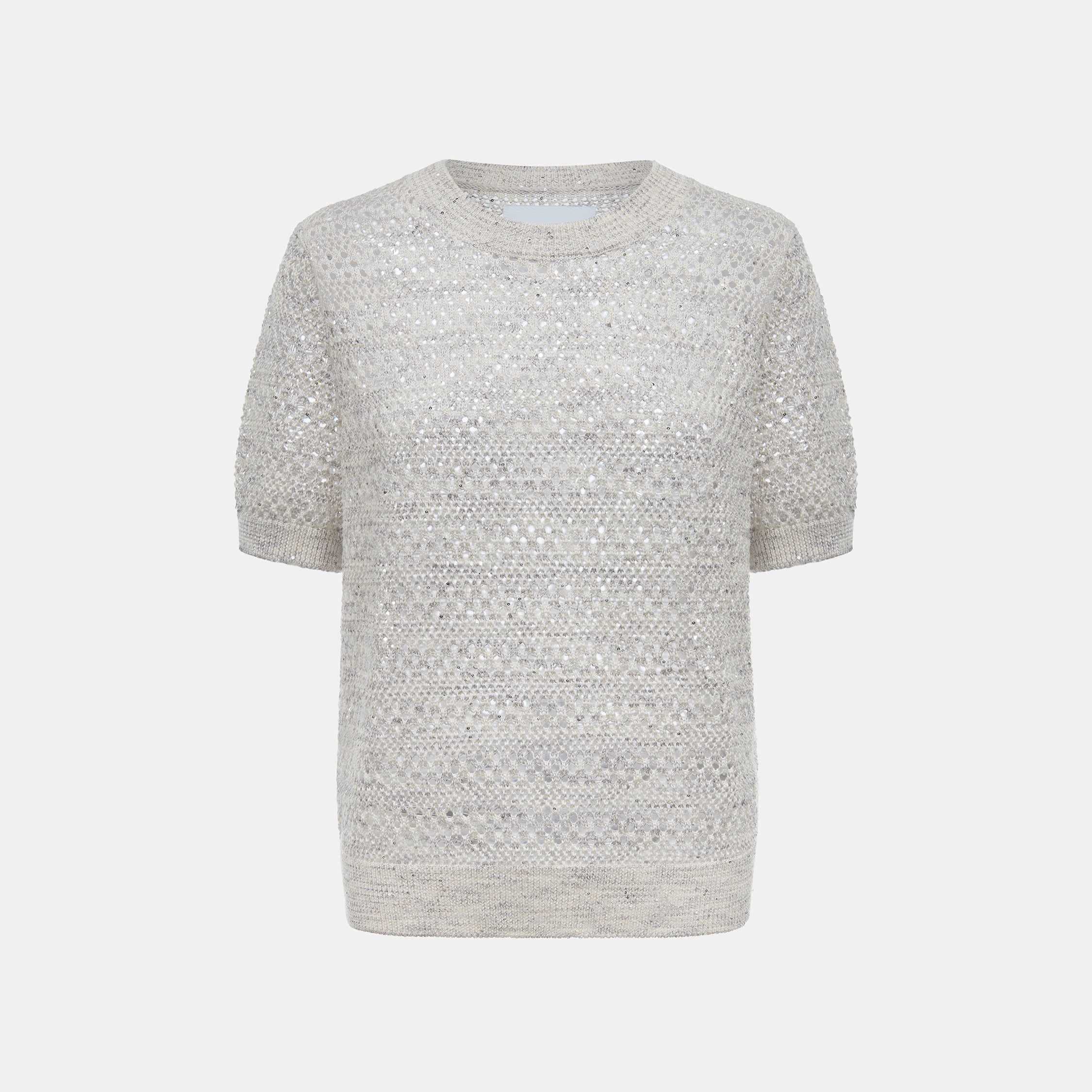 “Weekend at Monaco”Silk Cashmere鏤織微光星點薄織上衣—Hazy Daylight白晝薄霧