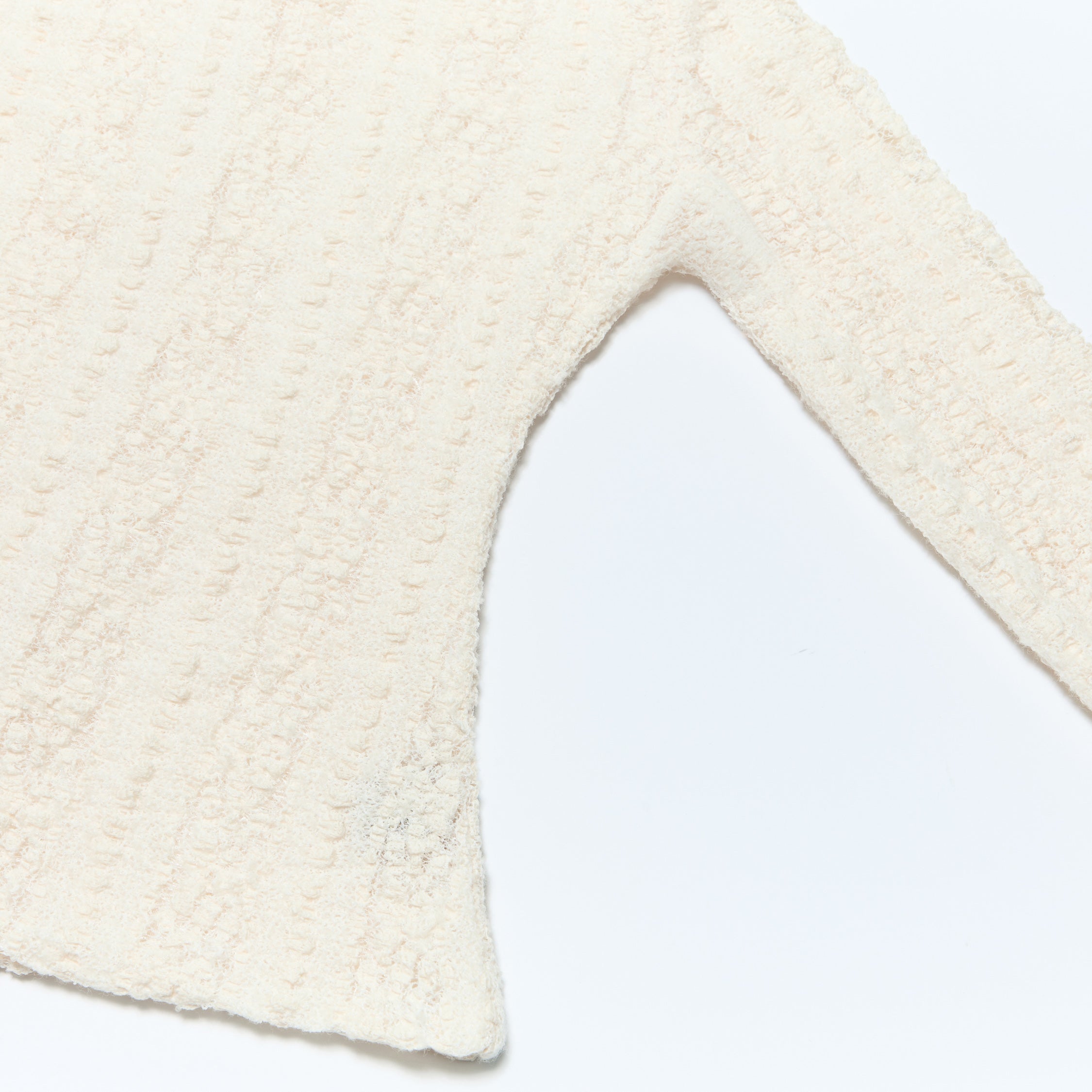 "Quiet Mastery."義大利立體點花勾織星點蕾絲長袖上衣—Velvet Moon暖月低語