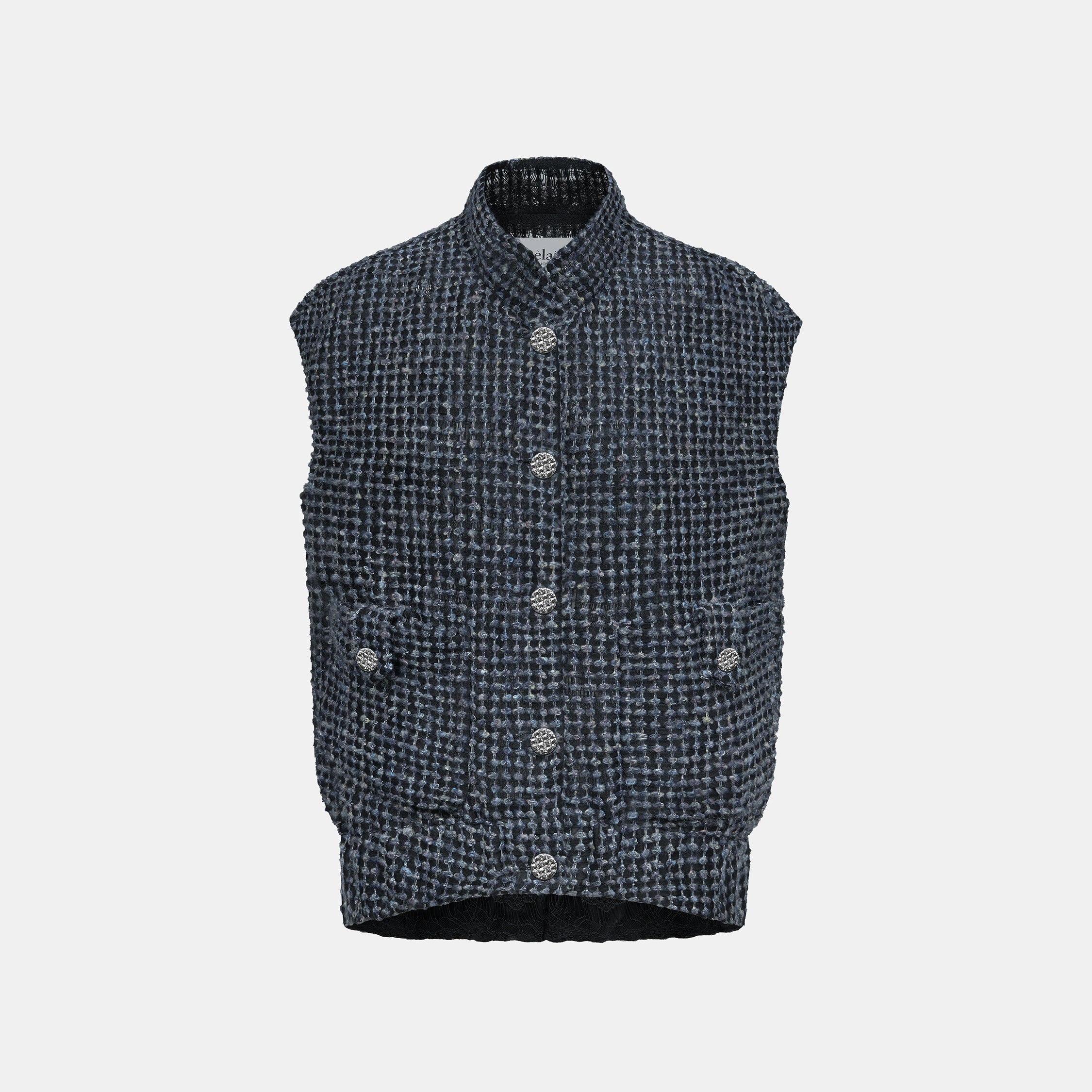 “Gallery Hours”立體彩織工藝Oversized背心—Starry Strokes星夜筆觸