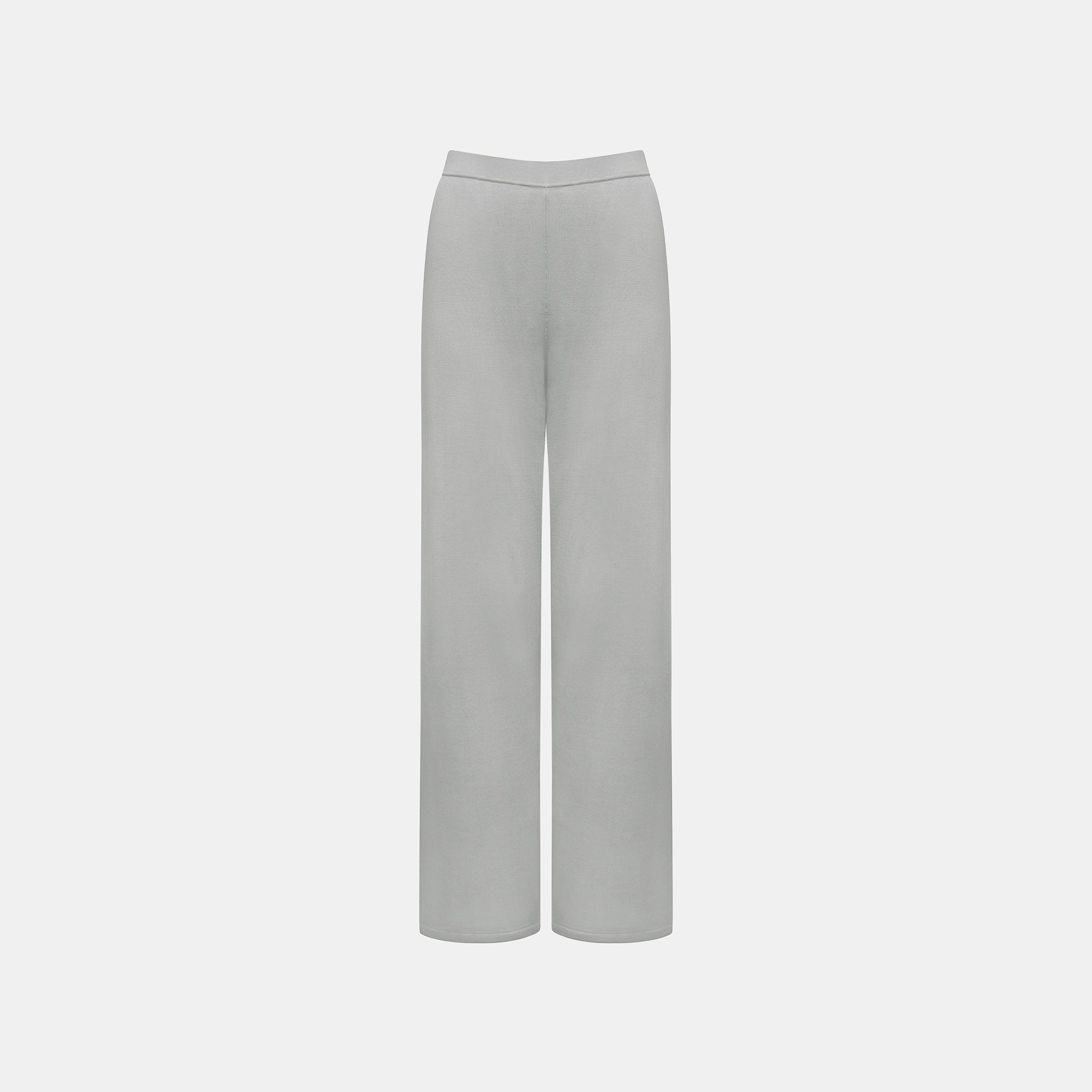 “Summer Diary”天絲柔光流垂針織長褲—Petal Veil霧花流影
