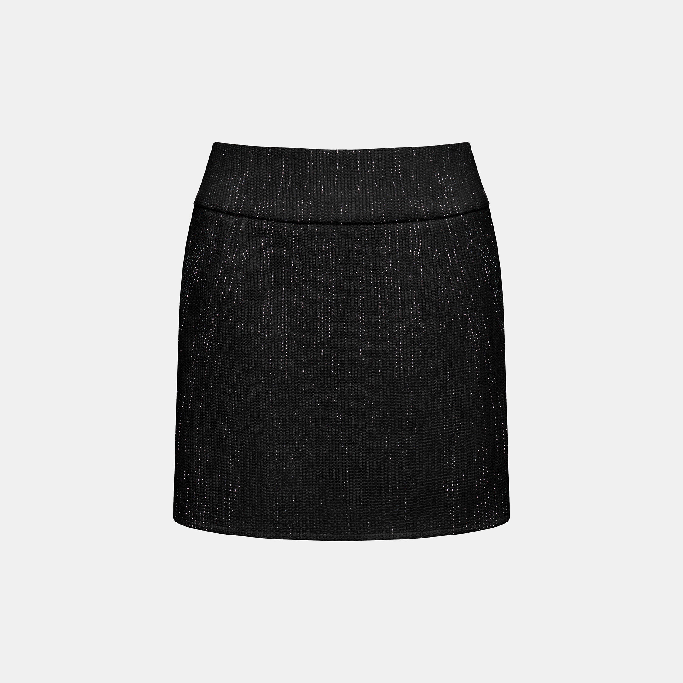 “Weekend at Monaco”日本銀光織格褲裙—Noir Luster 夜曜微光