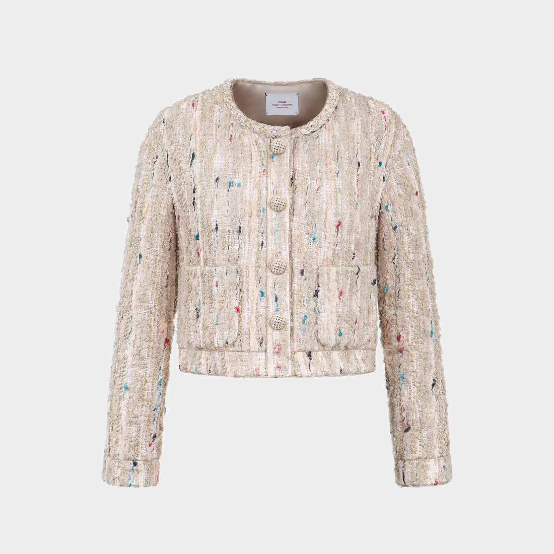 “Sloane Ave."法國立體彩織圈絨花呢外套—Garden Atelier花園畫室