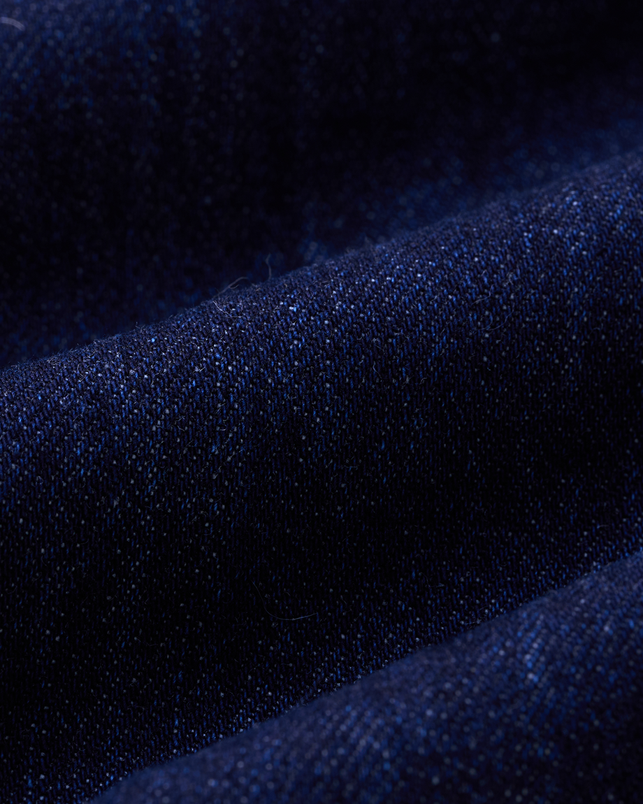 “偷偷放個假 A Little Escape • 單寧藍 Denim Blue” 日本頂級單寧高腰反摺牛仔褲 4