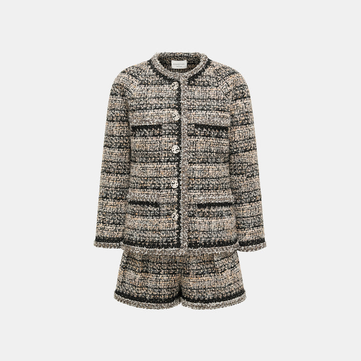 “Knightsbridge citywalk.” 花呢短褲—駝/黑