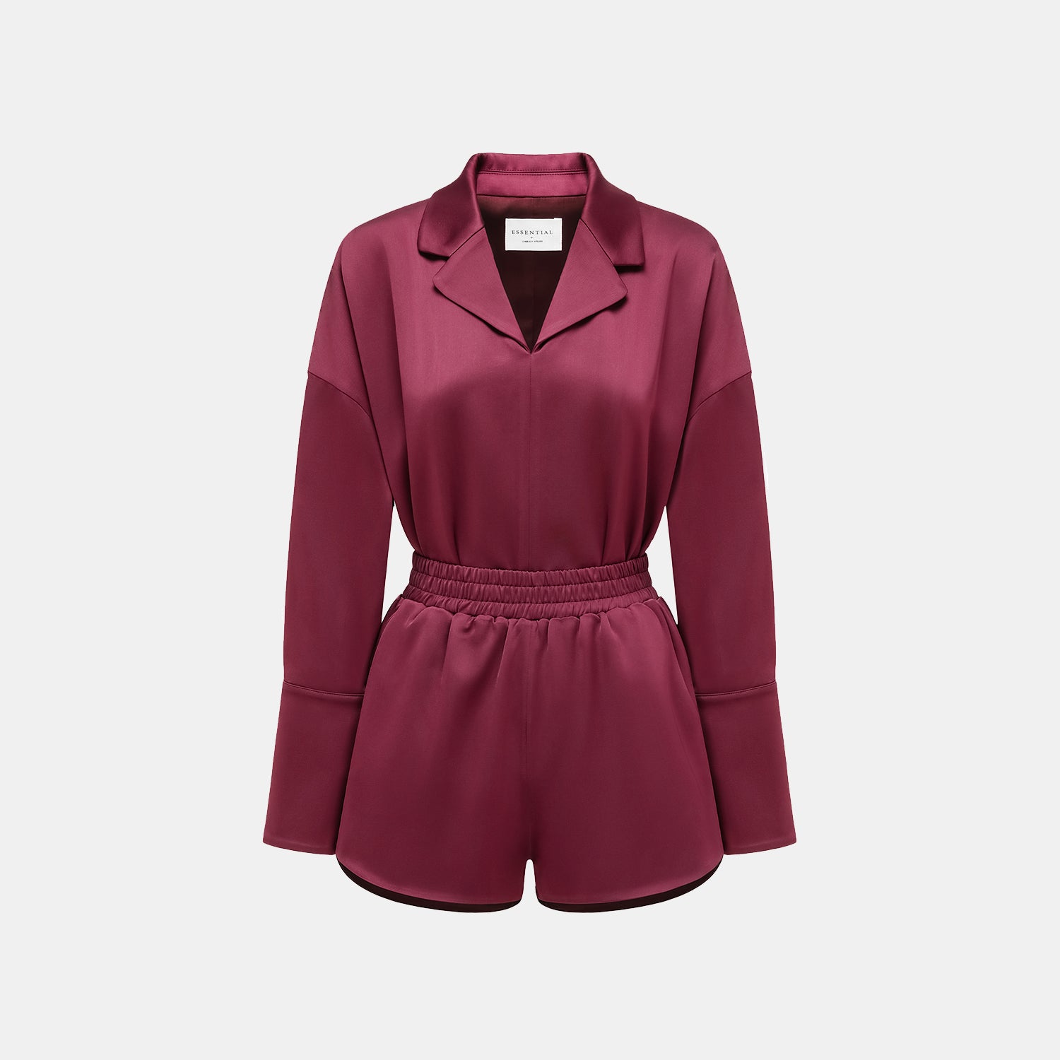 "Easy-go Chic" Heavy Acetate Smock - Velvet Purple 