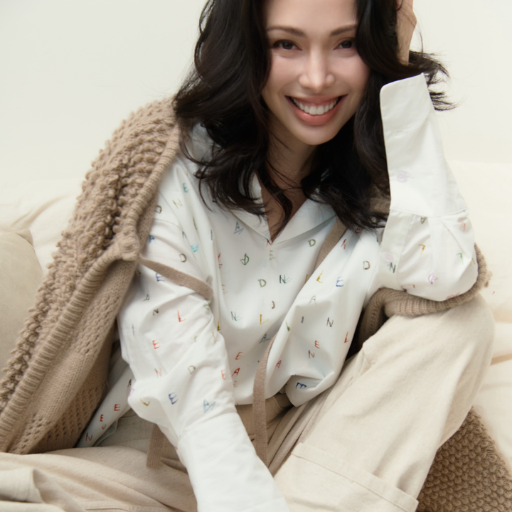 “Winter Diary” 100% Cashmere雲絨立體羽圈針織開衫—Field Fluff穗野絮棕