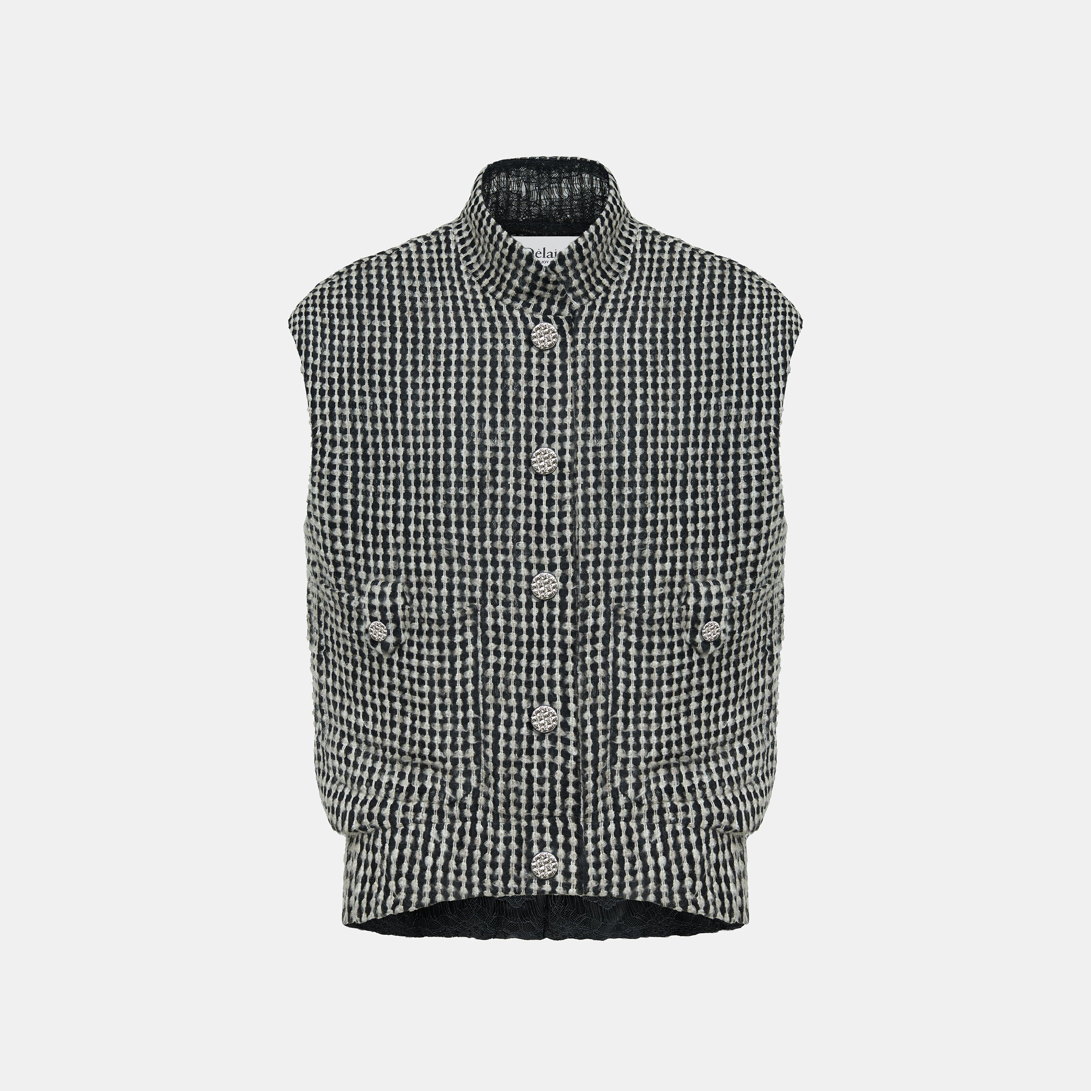 “Gallery Hours”立體彩織工藝Oversized背心—Soft Canvas晨光畫布