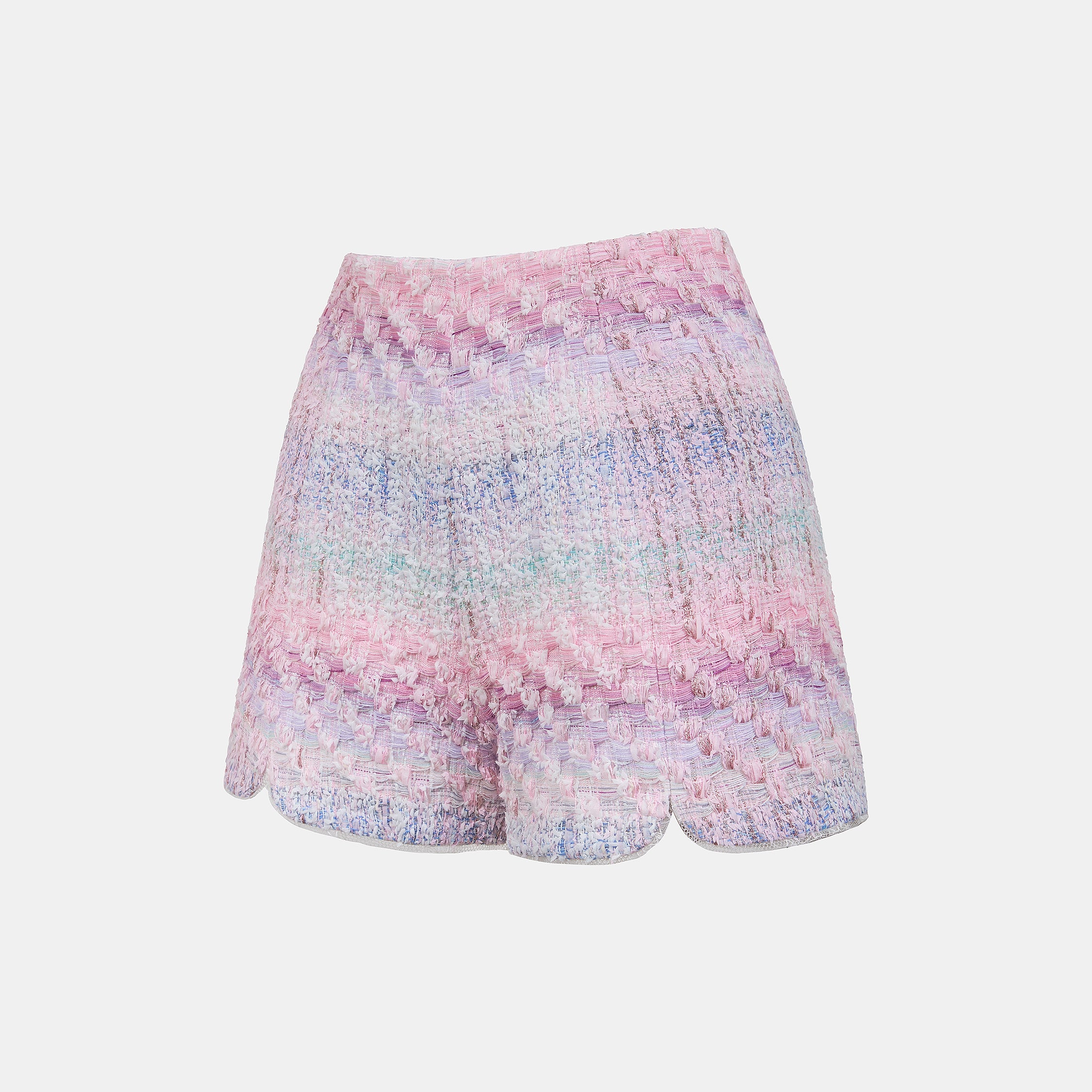 “Brunch at Ritz”法國羽紗流蘇花呢短褲—Woven Éclat 織光流影