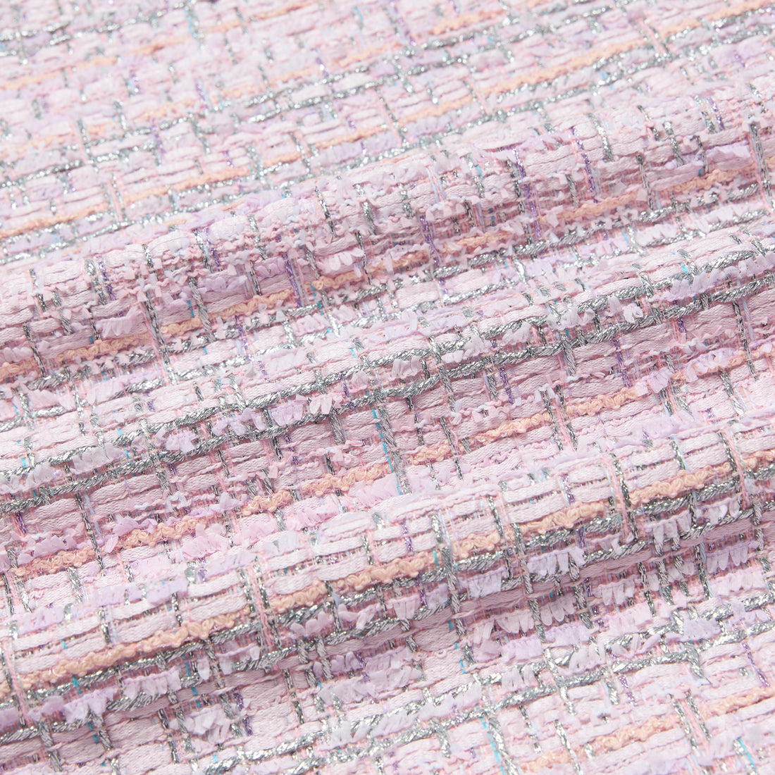 “Brunch at Ritz”法國羽紗彩線銀織花呢短褲—Rosé Lumière 瑰光曉曦