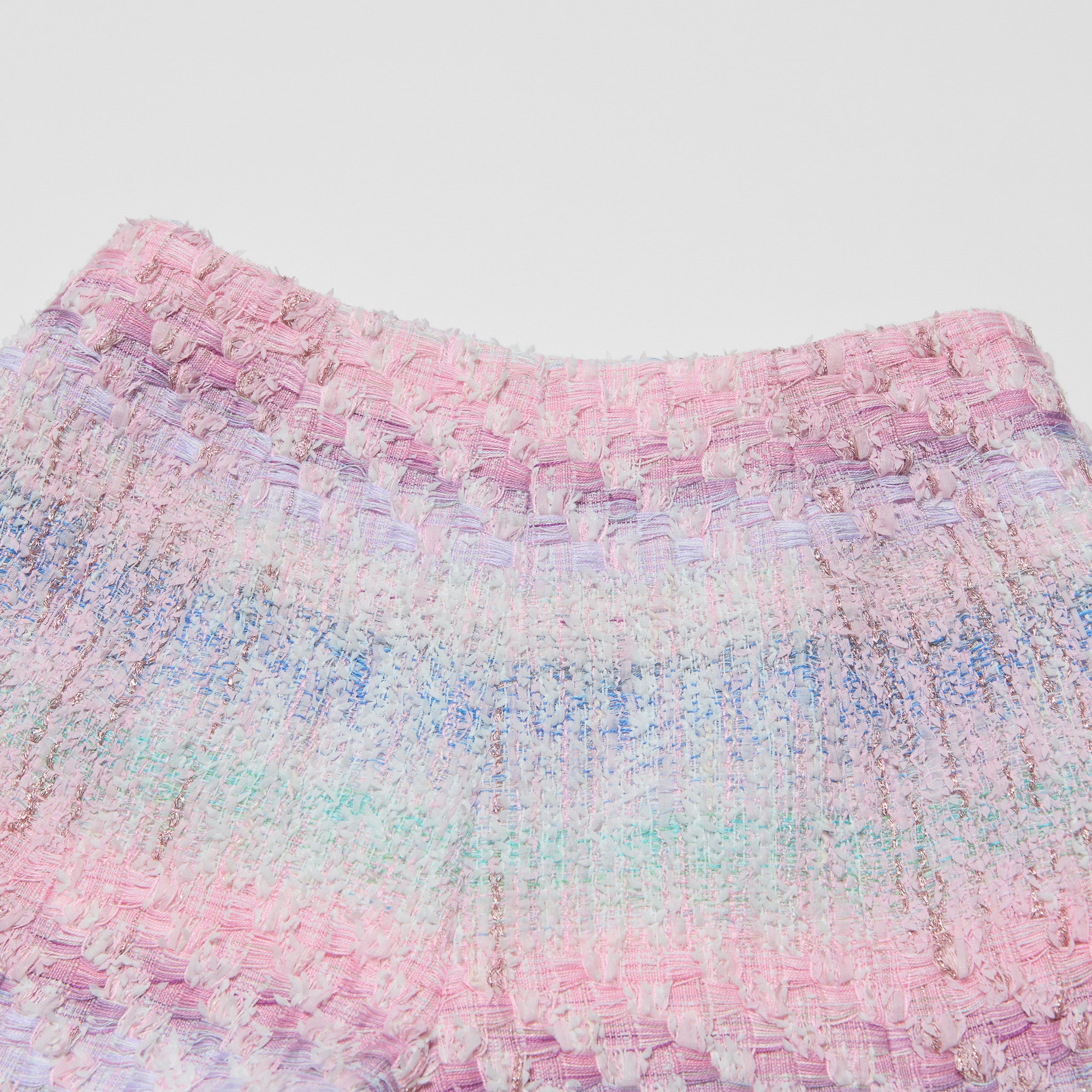 “Brunch at Ritz”法國羽紗流蘇花呢短褲—Woven Éclat 織光流影