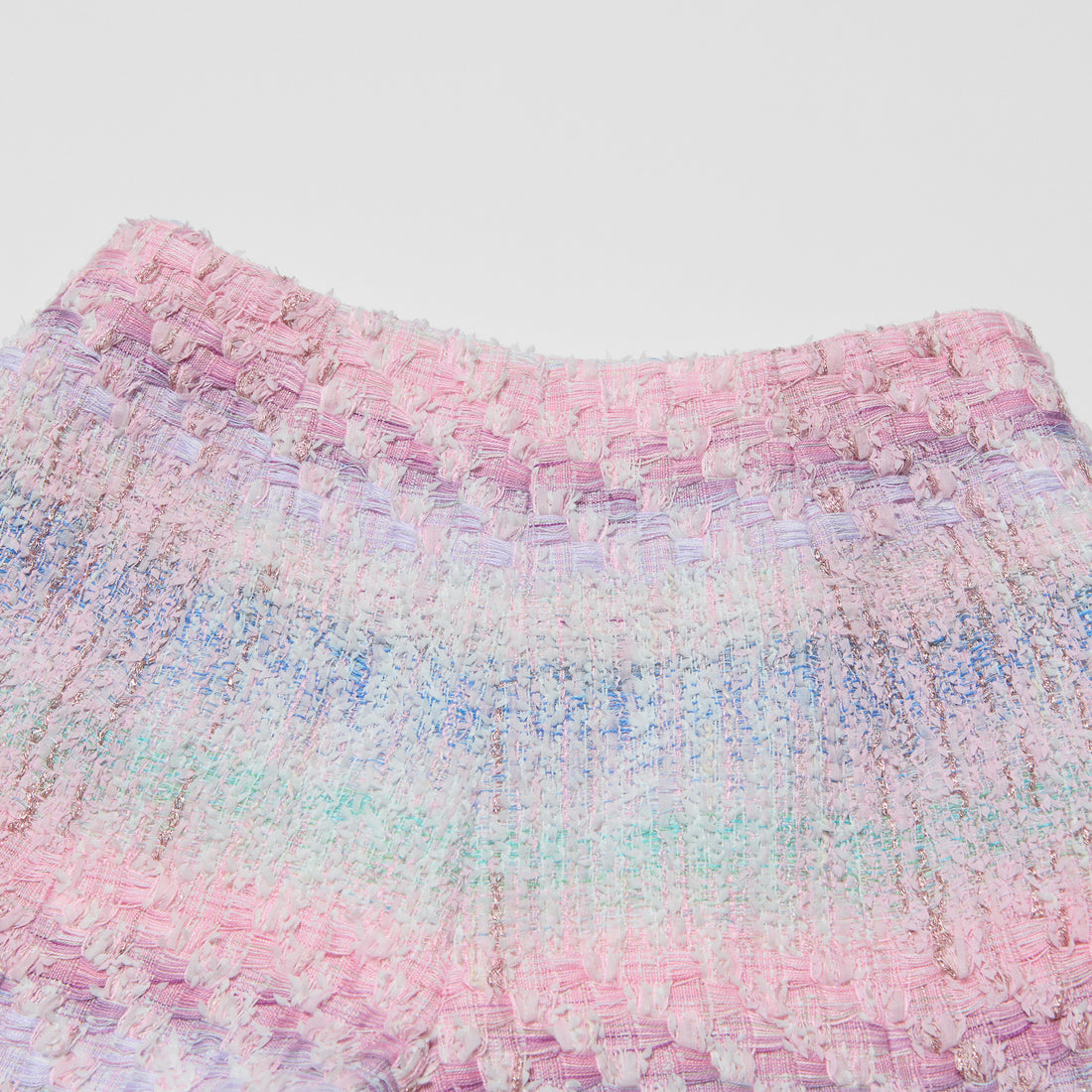 “Brunch at Ritz”法國羽紗流蘇花呢短褲—Woven Éclat 織光流影
