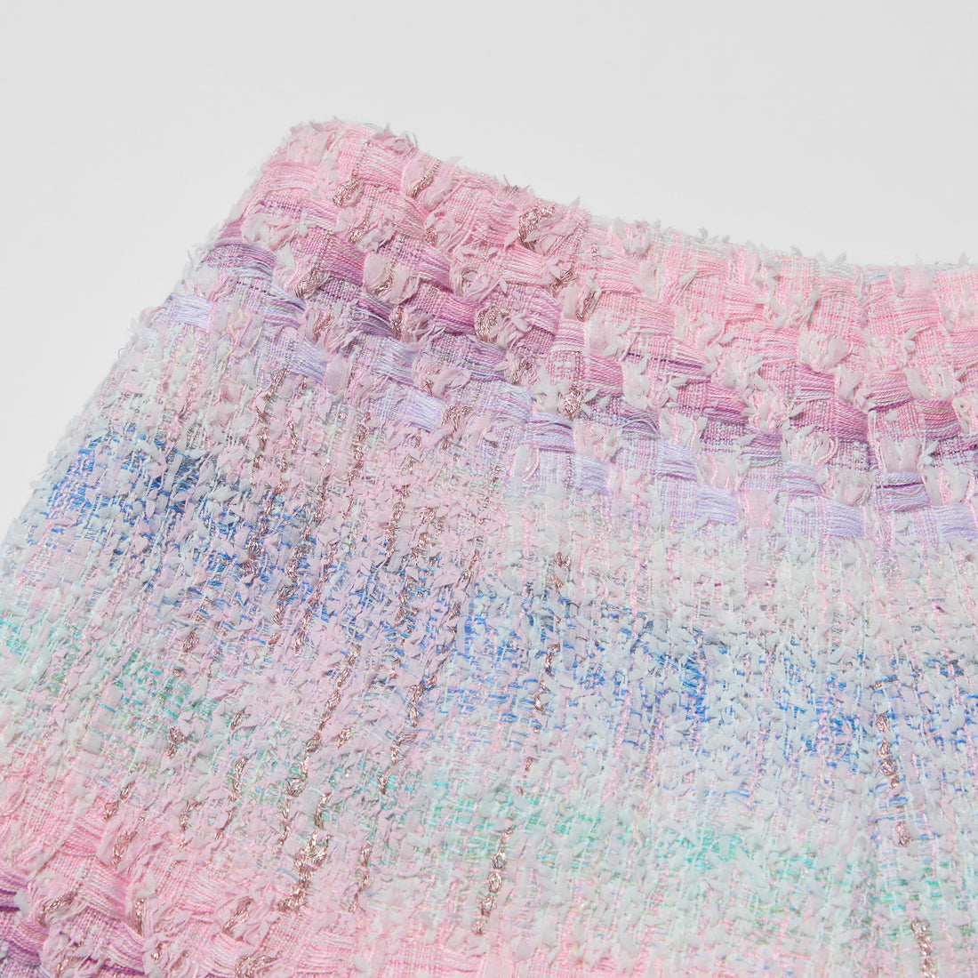 “Brunch at Ritz”法國羽紗流蘇花呢短褲—Woven Éclat 織光流影