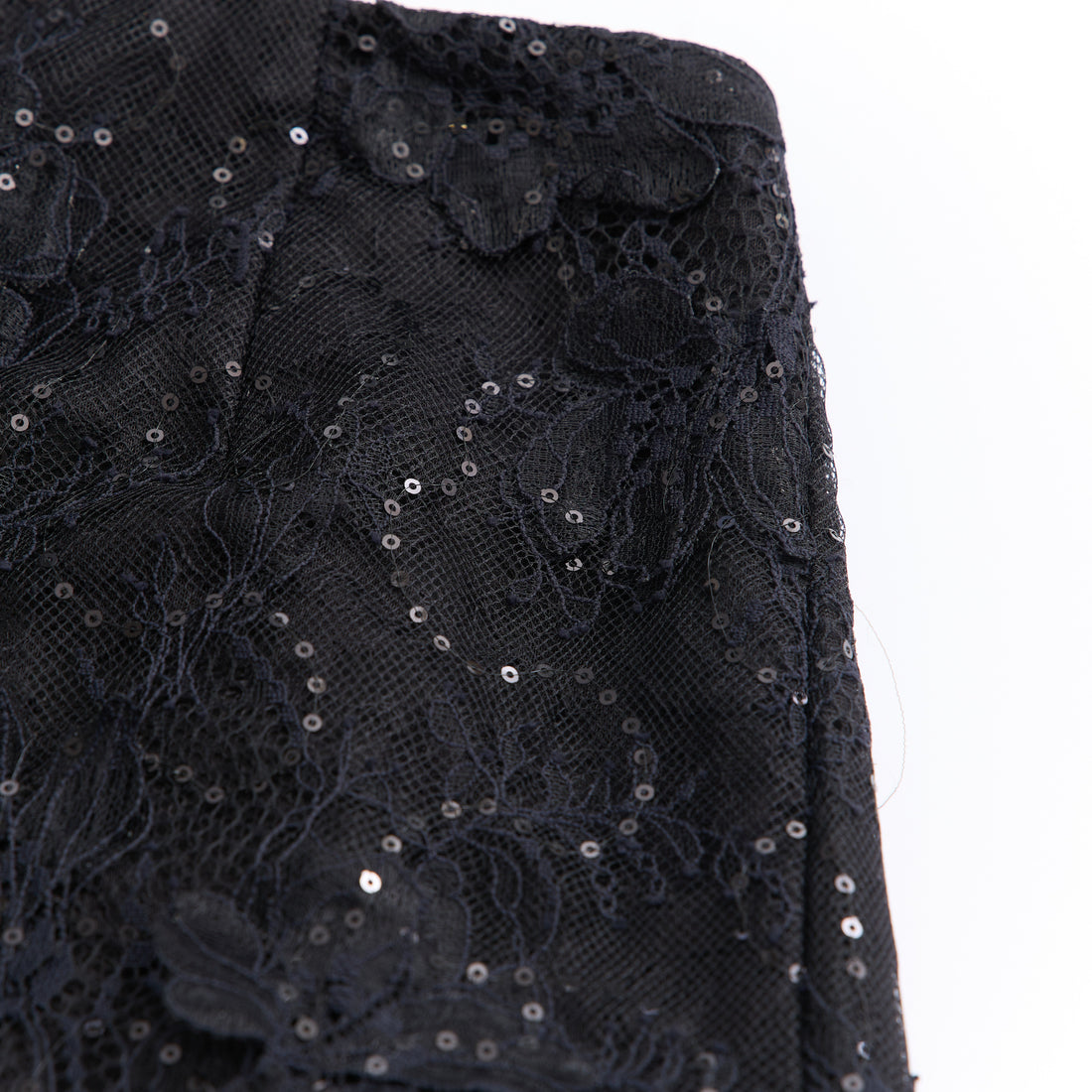 "Imperial Garden Teatime"羽瓣立繡蕾絲輕國風短褲—Midnight Veil沉夜浮香