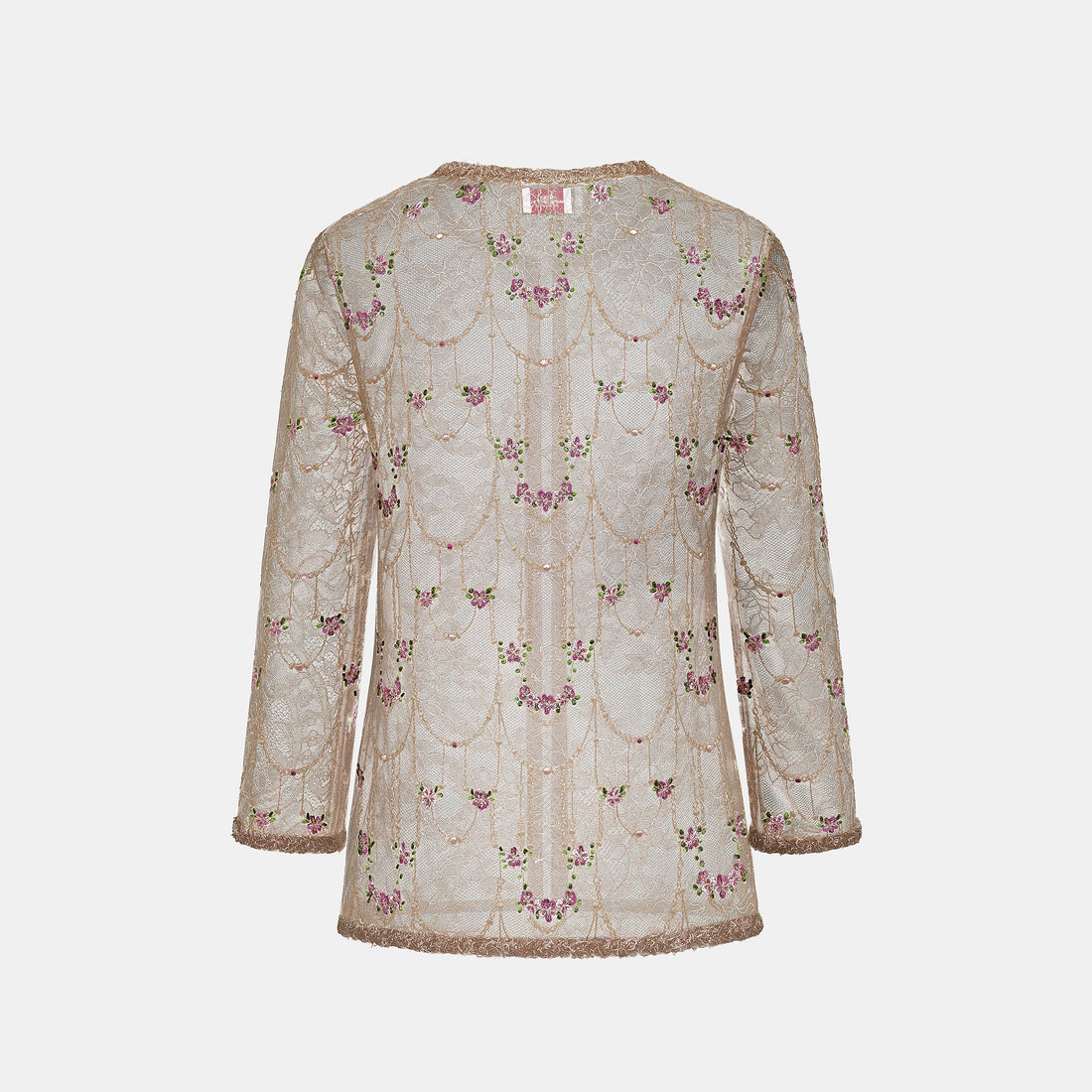 “Quiet Mastery”法國細繡織邊蕾絲開衫—Floré Chain花語藏盒