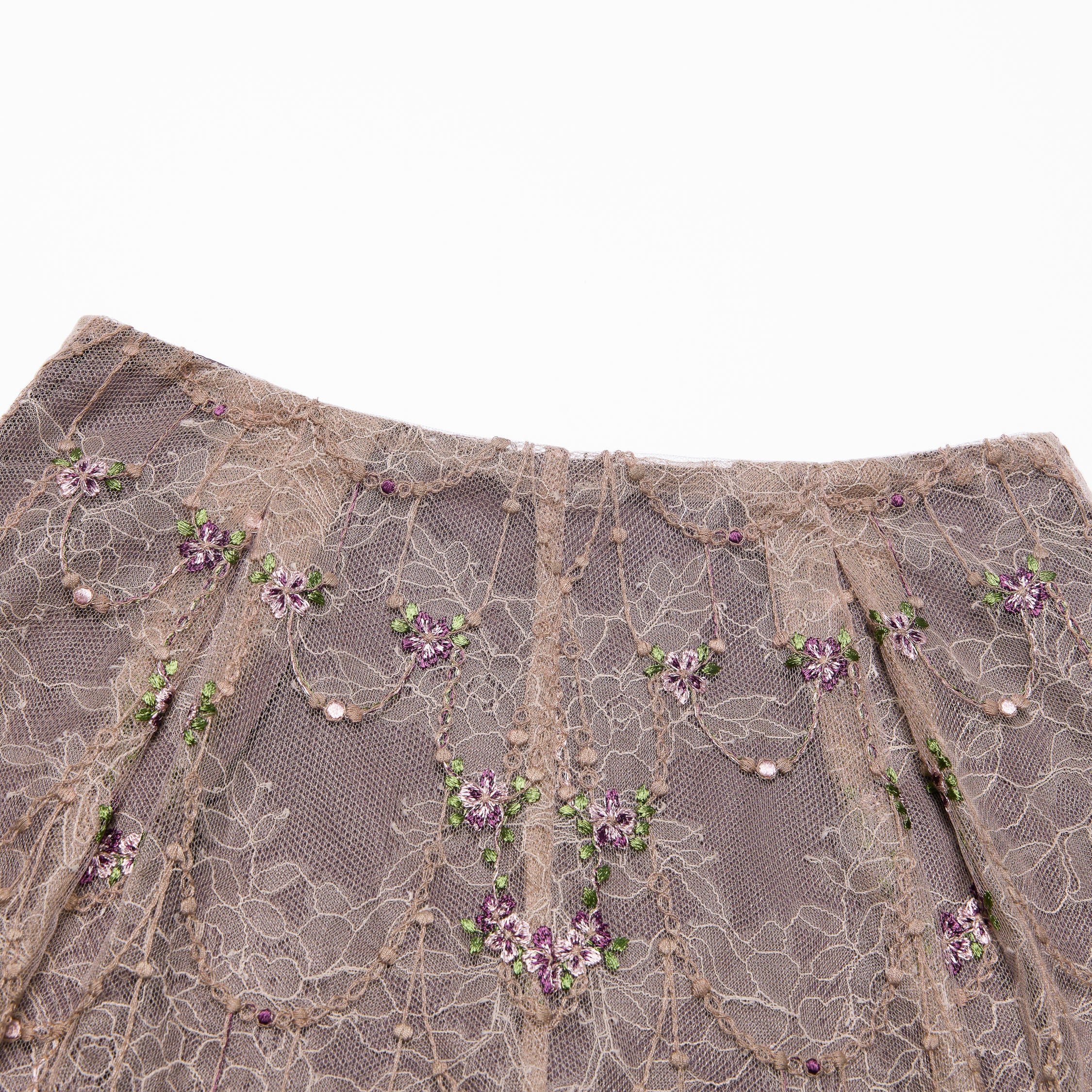 “Quiet Mastery”法國細繡織邊蕾絲短褲—Floré Chain花語藏盒