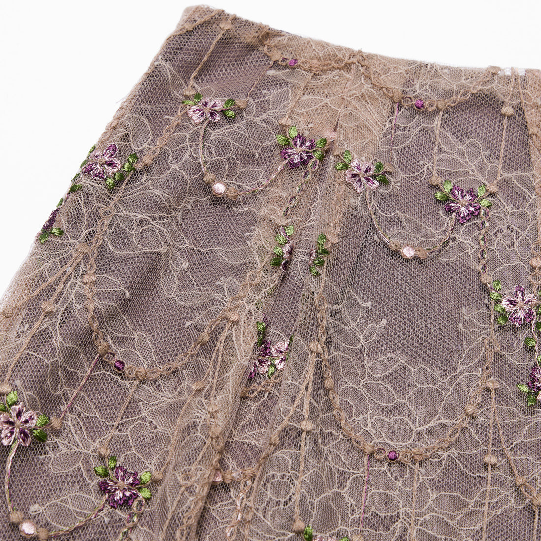 “Quiet Mastery”法國細繡織邊蕾絲短褲—Floré Chain花語藏盒