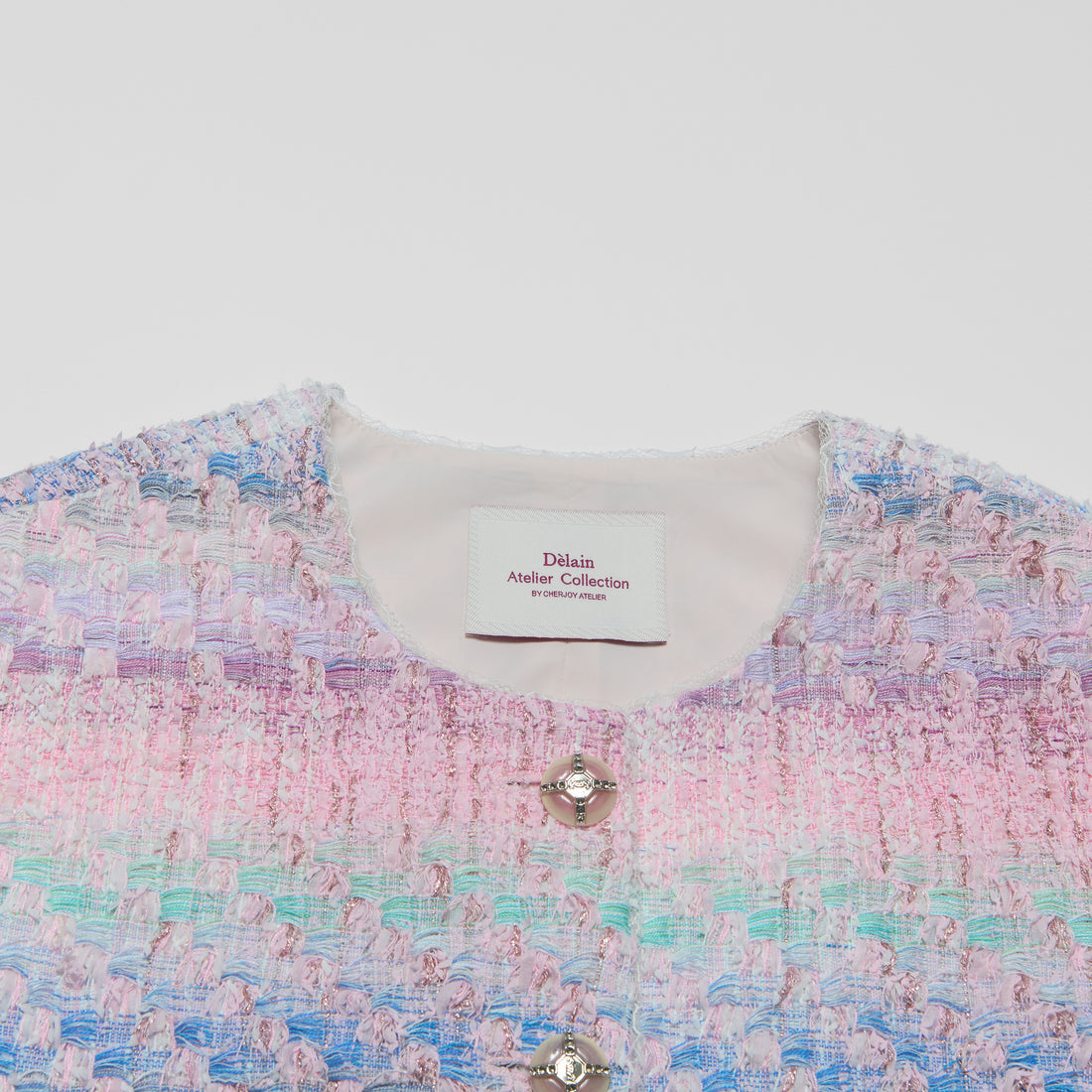 “Brunch at Ritz”法國羽紗流蘇花呢中長款馬甲背心—Woven Éclat 織光流影