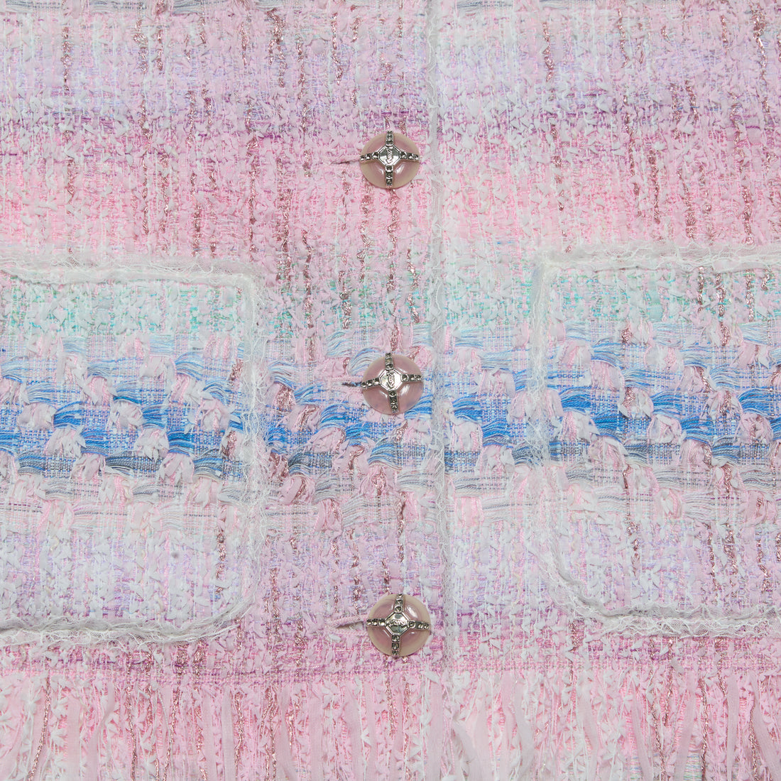 “Brunch at Ritz”法國羽紗流蘇花呢中長款馬甲背心—Woven Éclat 織光流影