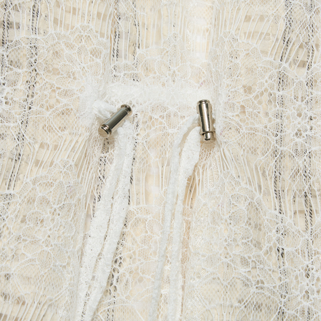 “Weekend at Monaco”義大利棉紡格織透蕾絲紗狩獵收腰馬甲背心— Stone Veil 石紗微影