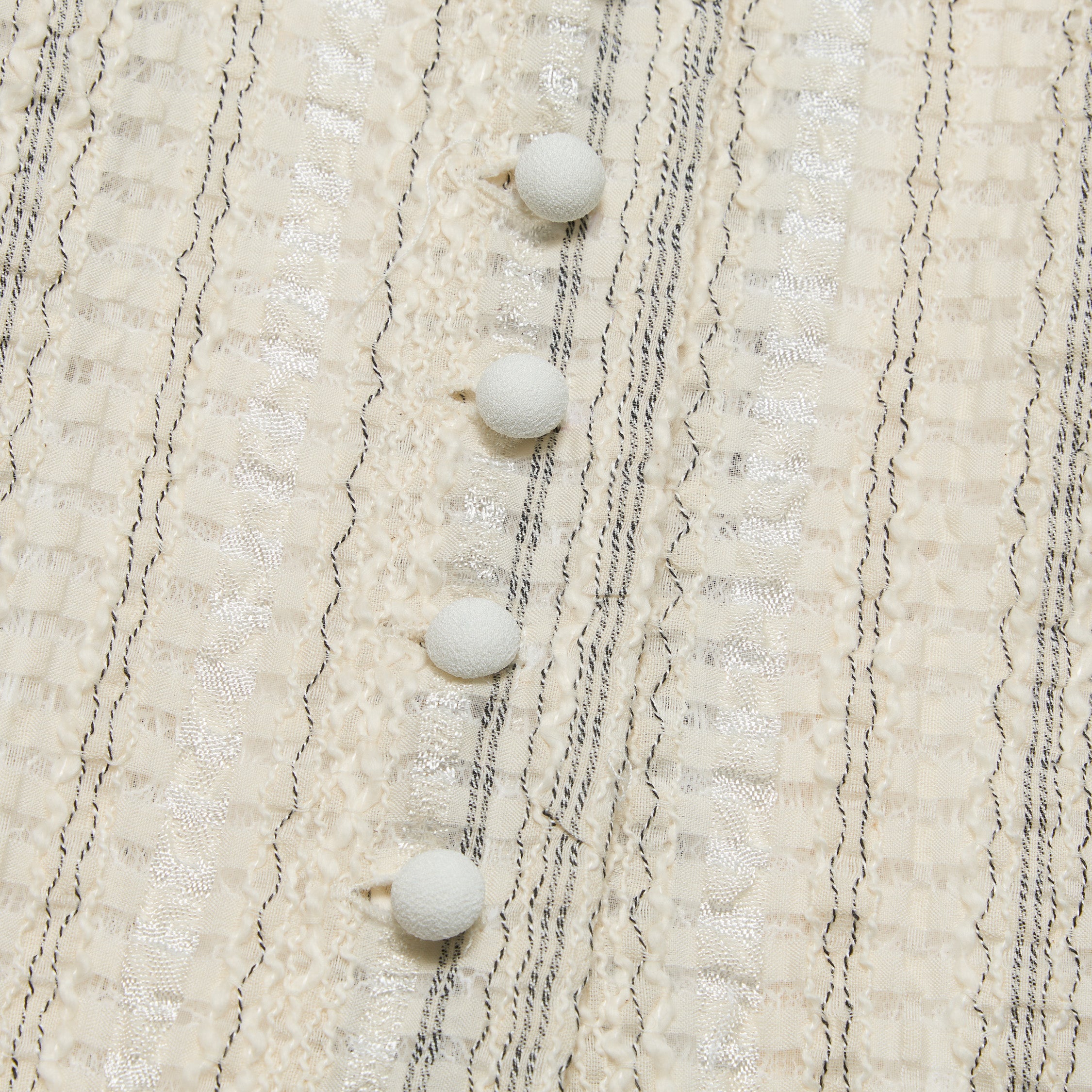 “Weekend at Monaco”義大利棉紡格織透紗蕾絲馬甲背心— Stone Veil 石紗微影