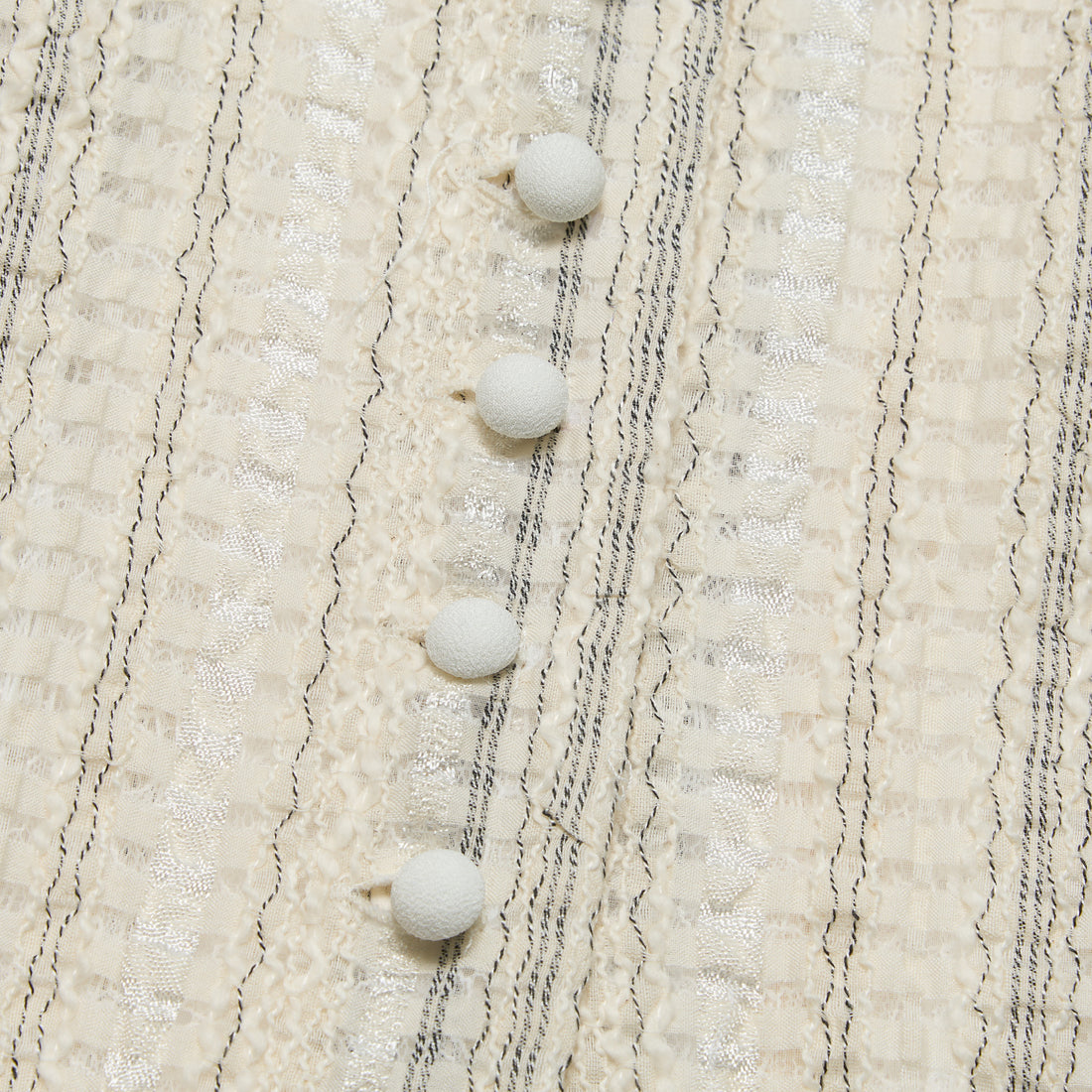 “Weekend at Monaco”義大利棉紡格織透紗蕾絲馬甲背心— Stone Veil 石紗微影