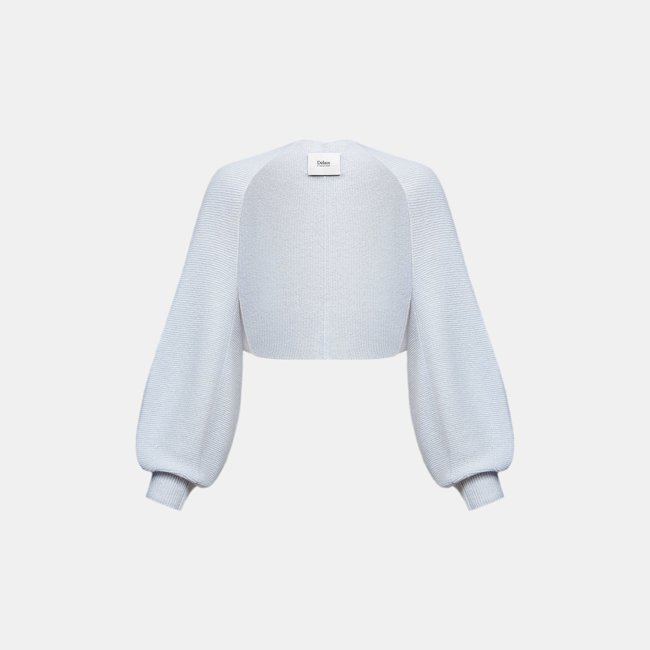 Spring Diary” Silk Cashmere真絲兩件式背心針織上衣—Azure Glow藍霧輕光