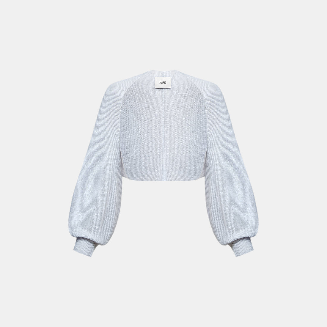 Spring Diary” Silk Cashmere真絲兩件式背心針織上衣—Azure Glow藍霧輕光