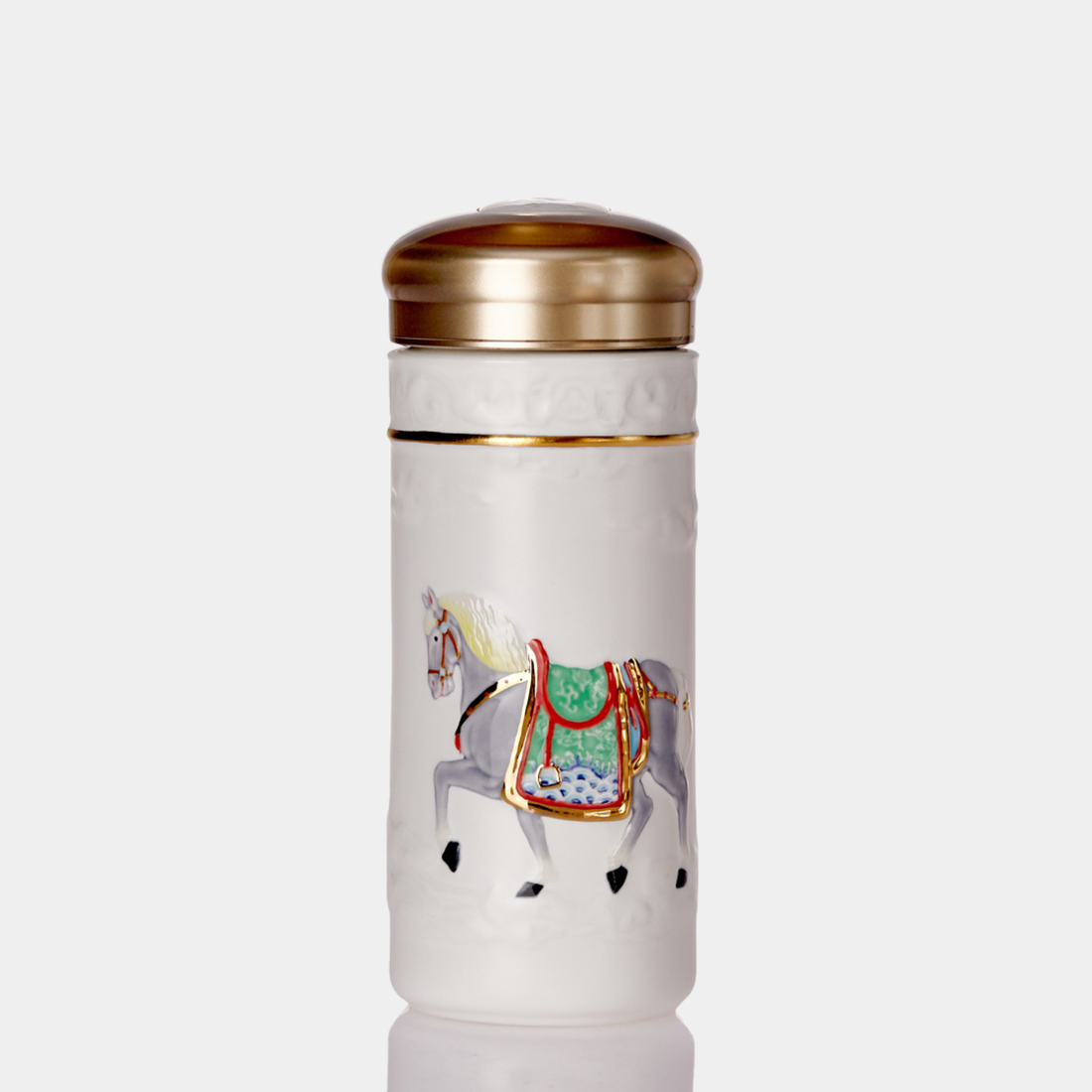 乾唐軒 盛世寶馬隨身杯─清代皇家寶馬