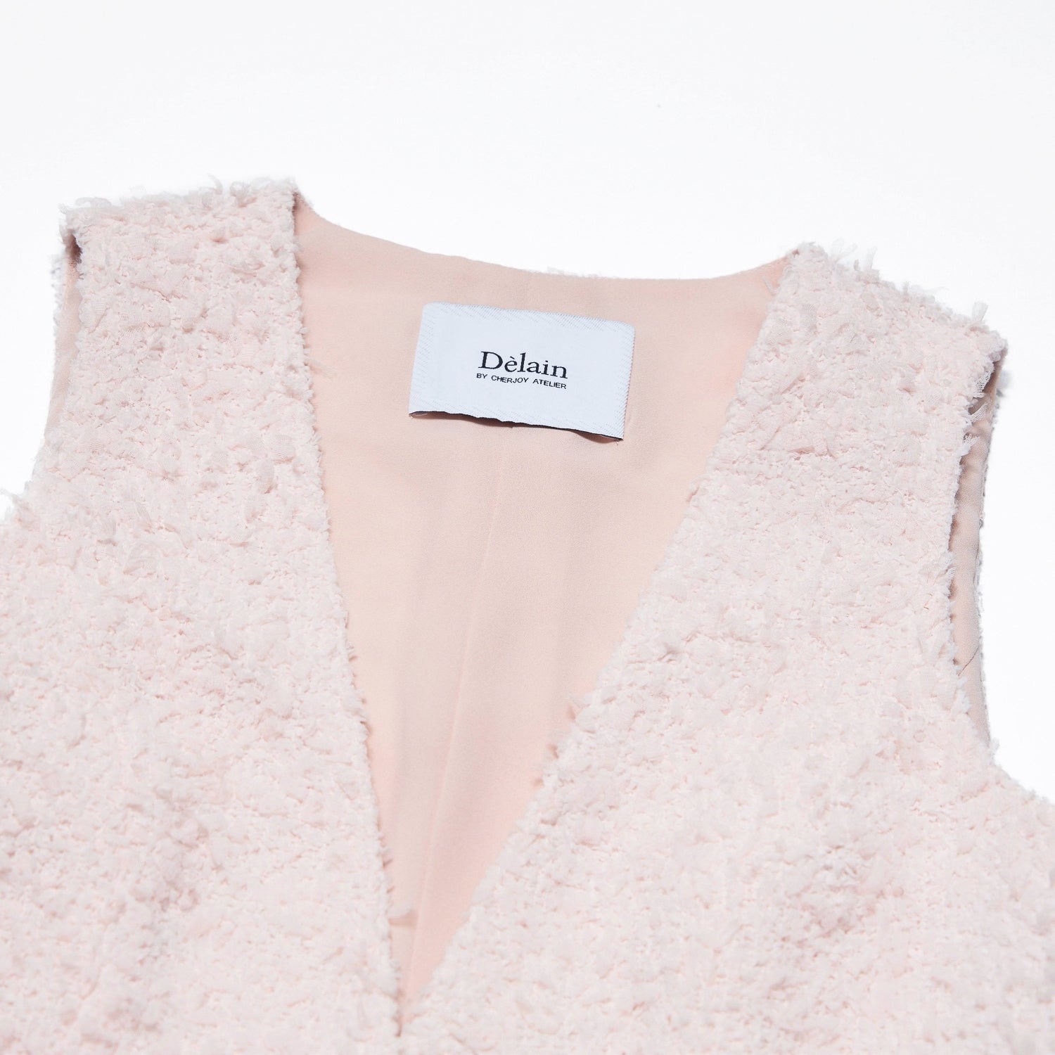 "Westminster Weekdays"義大利立體羽瓣飛紗花呢西裝馬甲背心—Petal Dream霧花輕眠