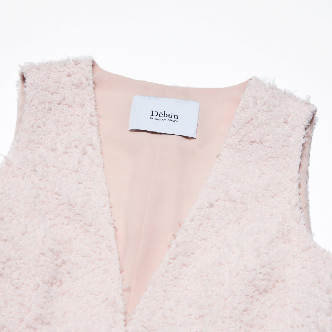 "Westminster Weekdays"義大利立體羽瓣飛紗花呢西裝馬甲背心—Petal Dream霧花輕眠