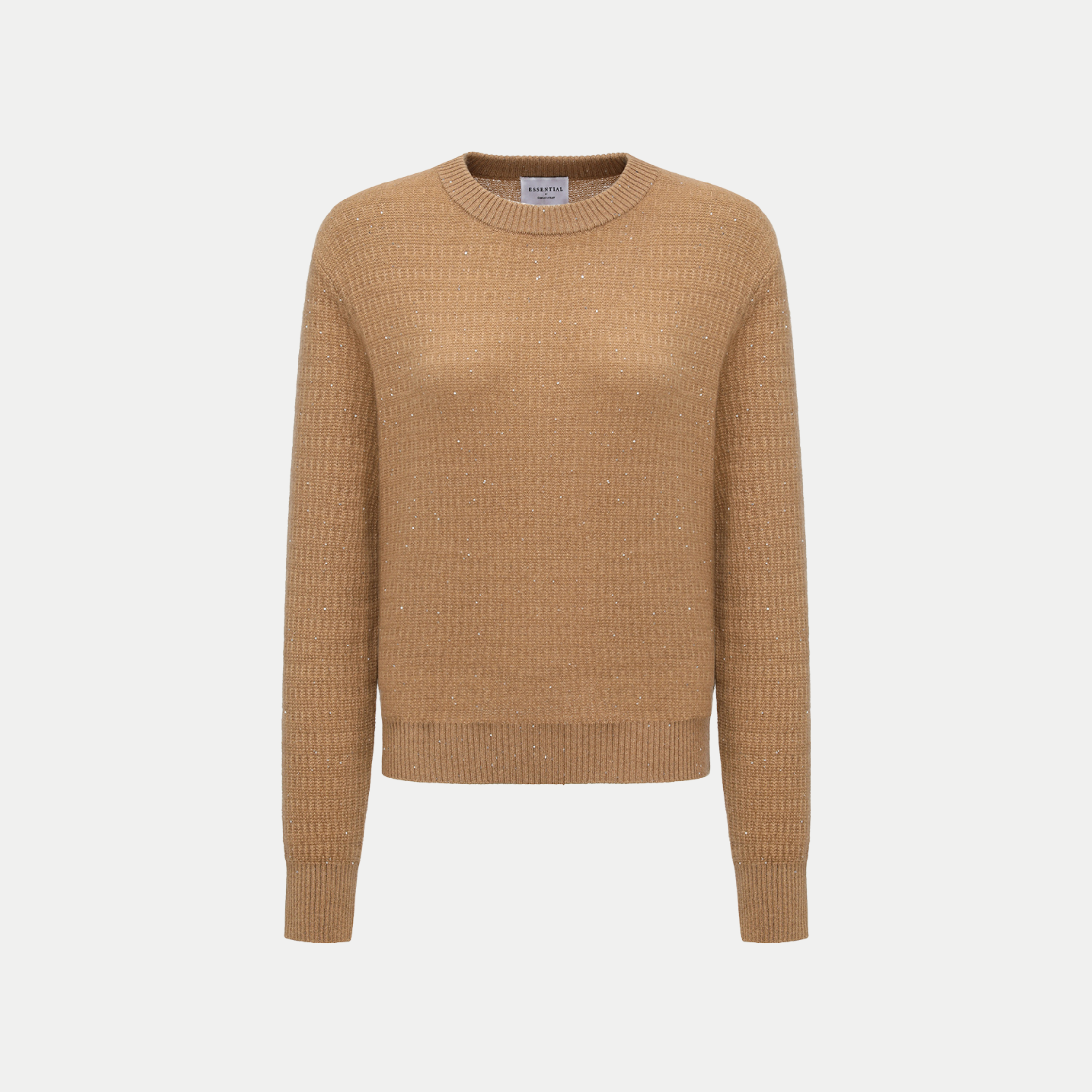 “Autumn Diary” 100% Cashmere極細絨柔星點針織上衣—Golden Acorn橡果暖陽