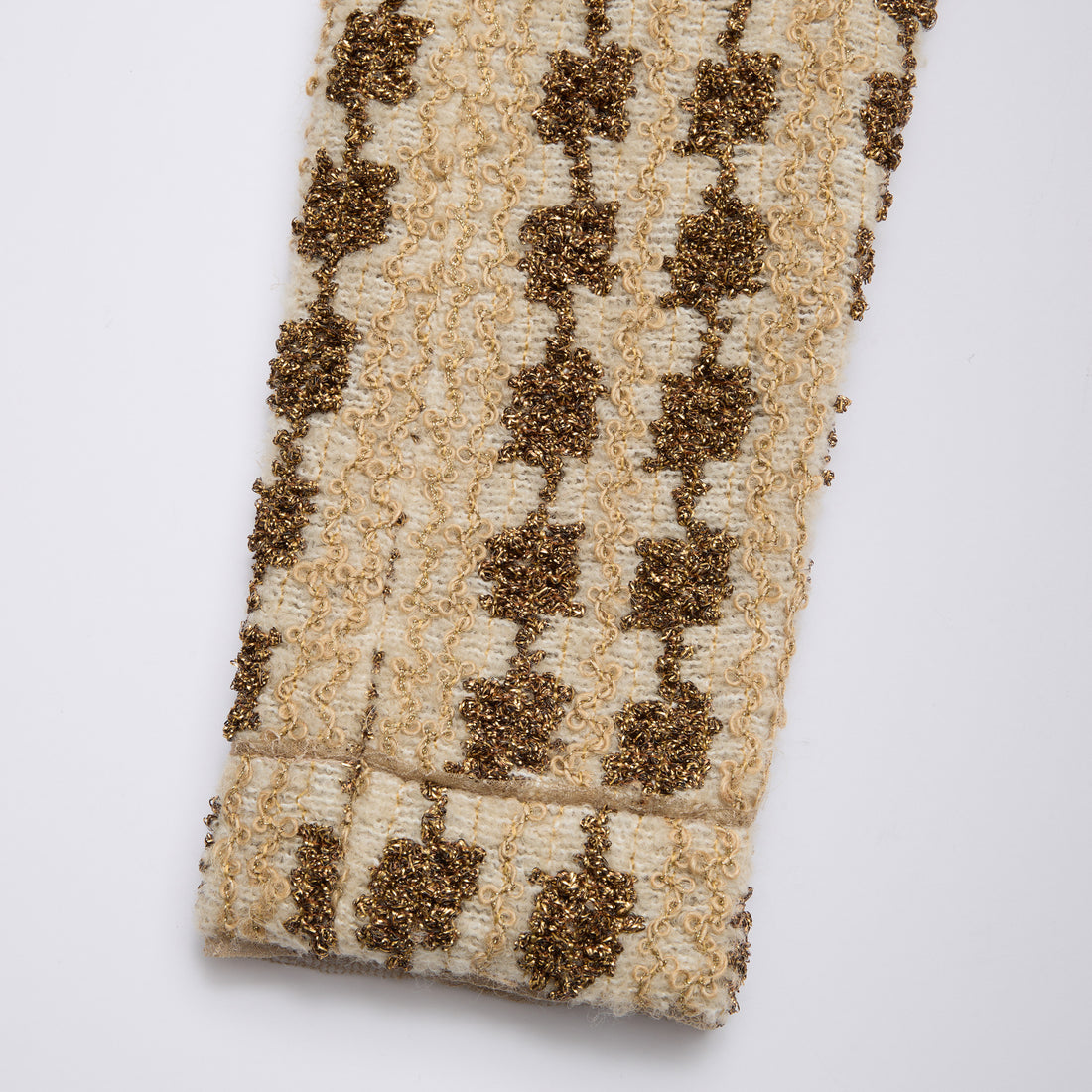 “Sloane Ave."法國高級訂製特殊金絲圈結花呢外套—Golden Ink金墨詩心