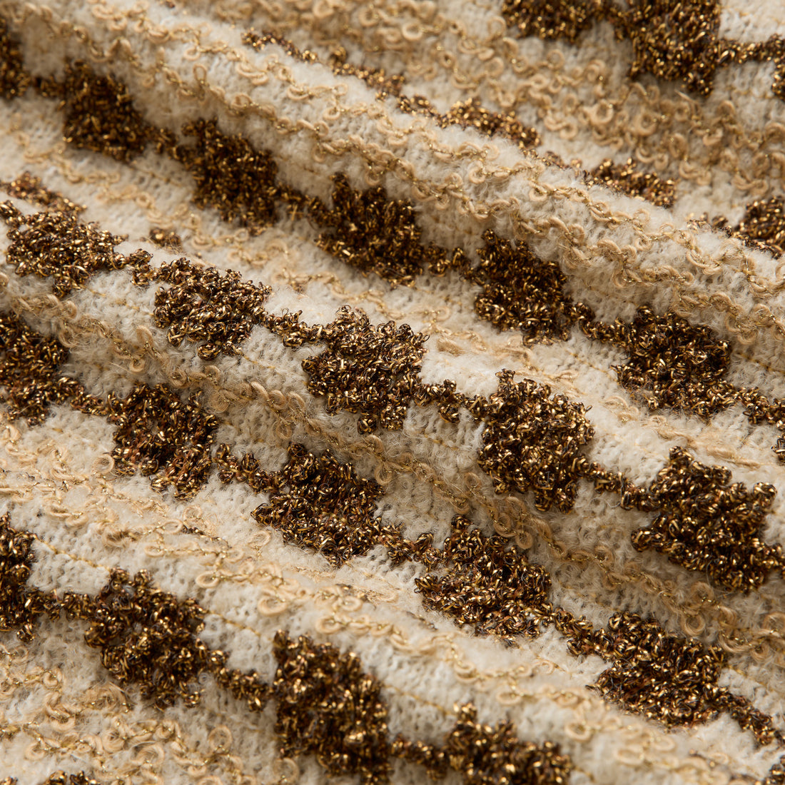 “Sloane Ave."法國高級訂製特殊金絲圈結花呢外套—Golden Ink金墨詩心