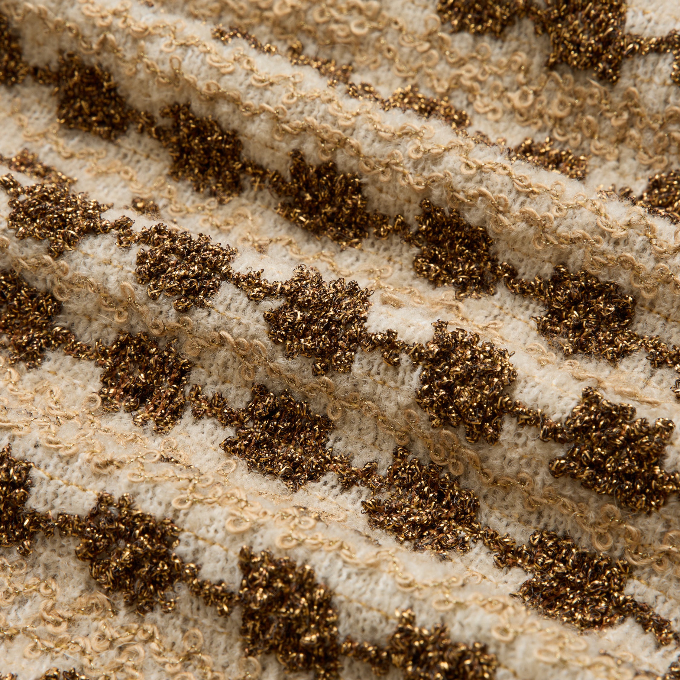 “Sloane Ave."法國高級訂製特殊金絲圈結花呢短褲—Golden Ink金墨詩心