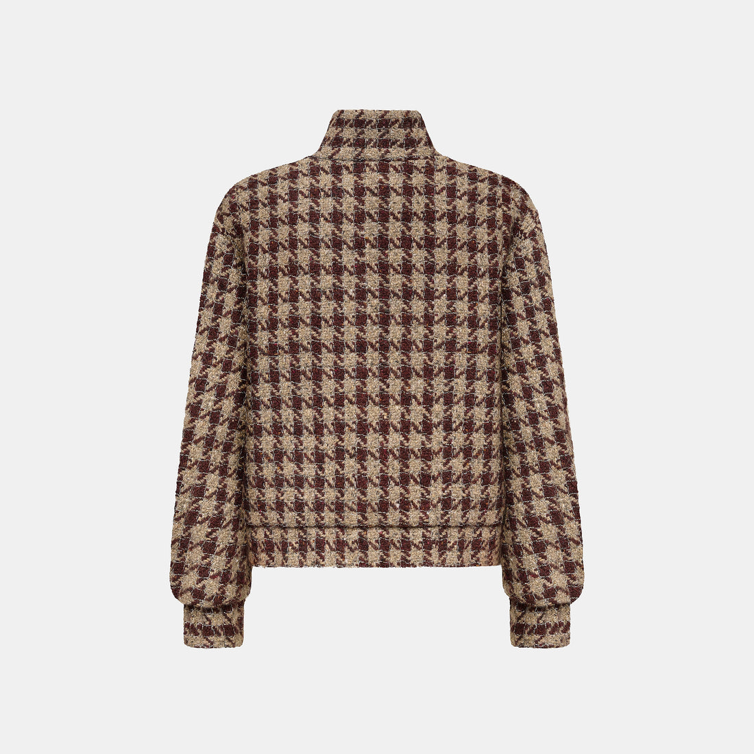 "Sloane Ave."義大利頂級羊毛縷金格織千鳥格花呢外套—Palazzo Pour舊城暖夜