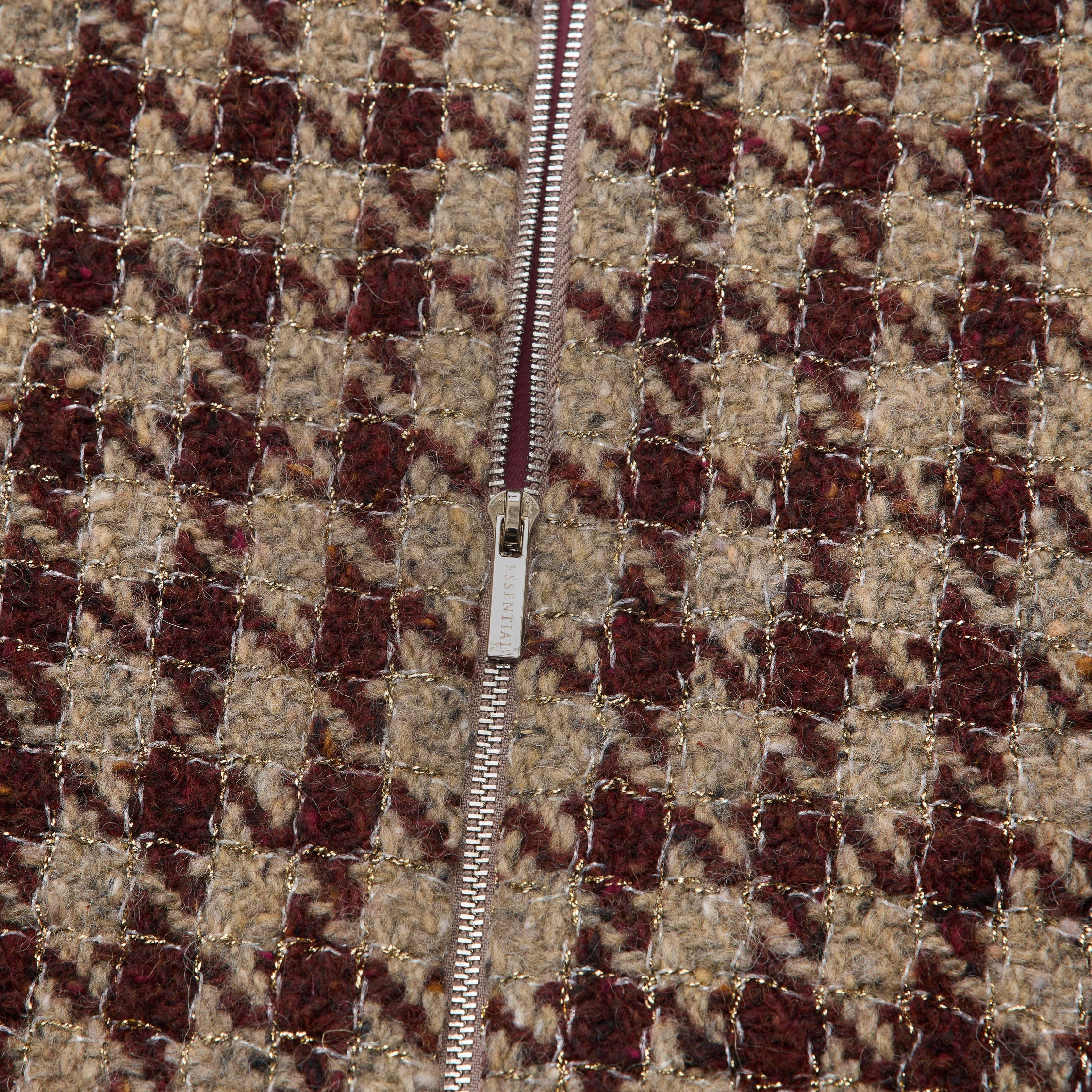 "Sloane Ave."義大利頂級羊毛縷金格織千鳥格花呢外套—Palazzo Pour舊城暖夜