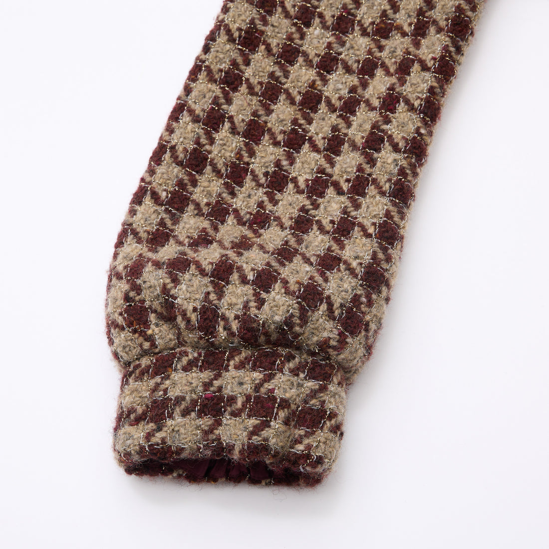 "Sloane Ave."義大利頂級羊毛縷金格織千鳥格花呢外套—Palazzo Pour舊城暖夜