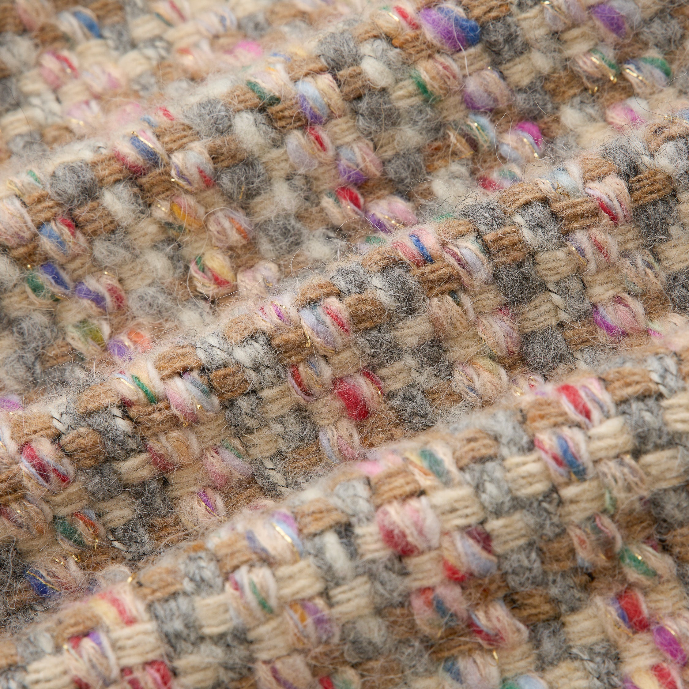 "Chelsea Citywalk."義大利頂級初剪羊毛蓬絨花呢短褲—Candy Confetti棉花彩糖