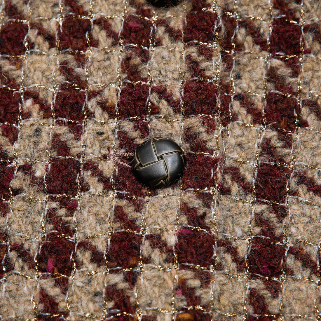 "Sloane Ave."義大利頂級羊毛縷金格織千鳥格經典No.6花呢外套—Palazzo Pour舊城暖夜