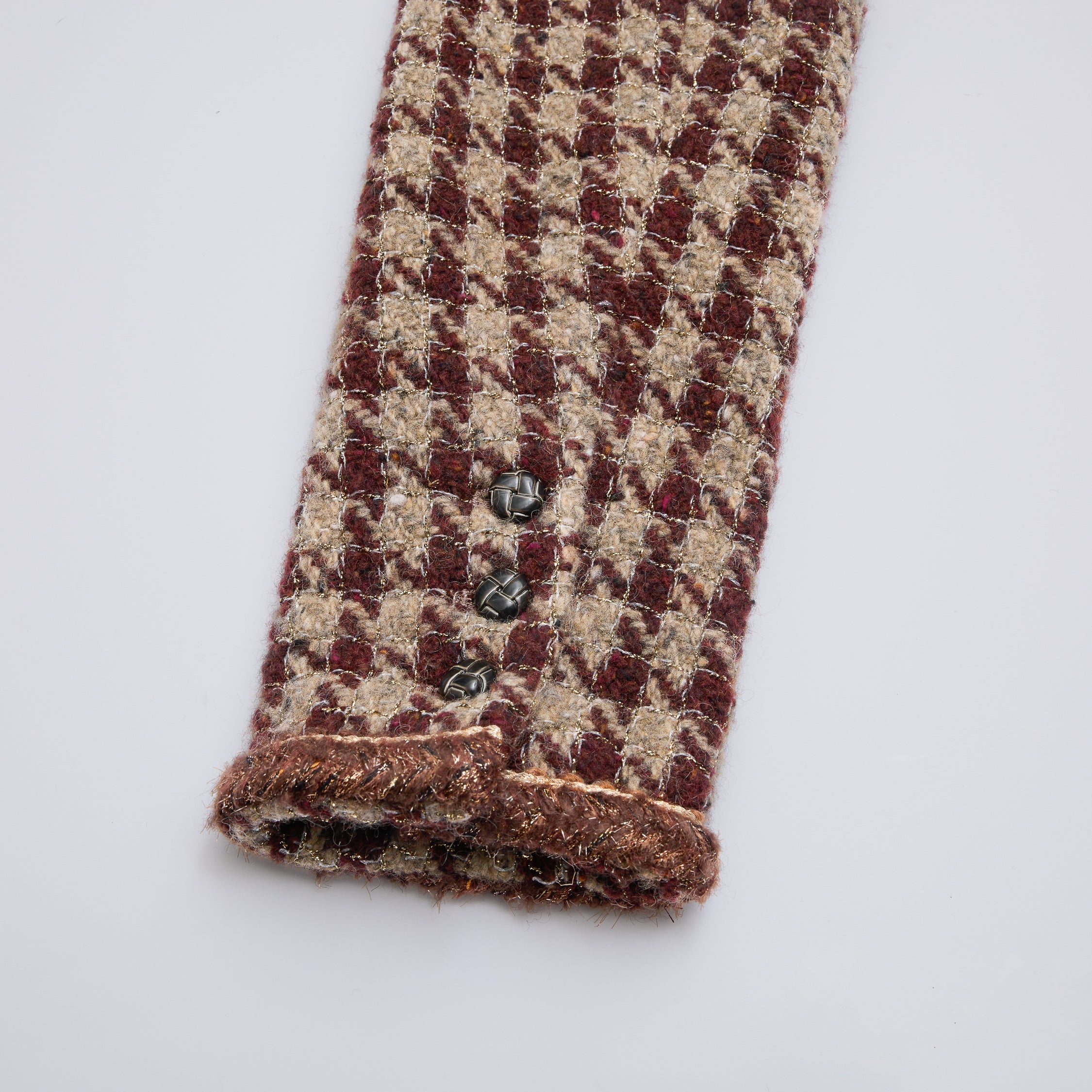 "Sloane Ave."義大利頂級羊毛縷金格織千鳥格經典No.6花呢外套—Palazzo Pour舊城暖夜