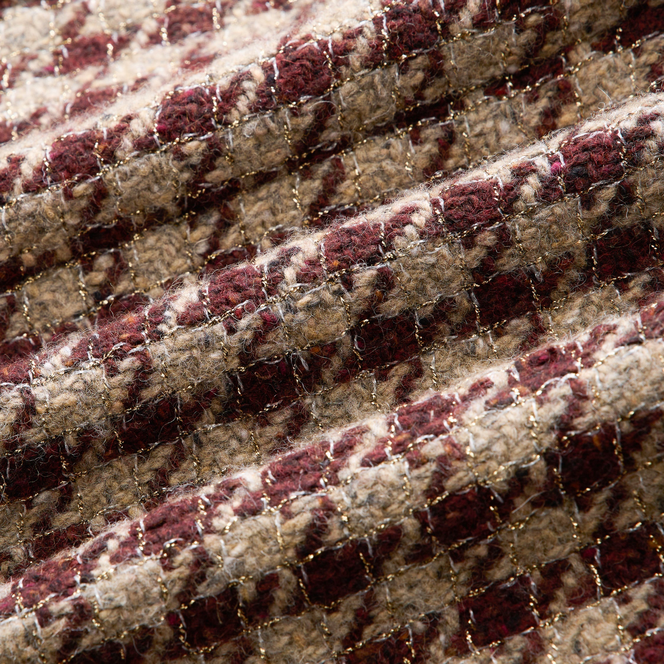 "Sloane Ave."義大利頂級羊毛縷金格織千鳥格經典No.6花呢外套—Palazzo Pour舊城暖夜