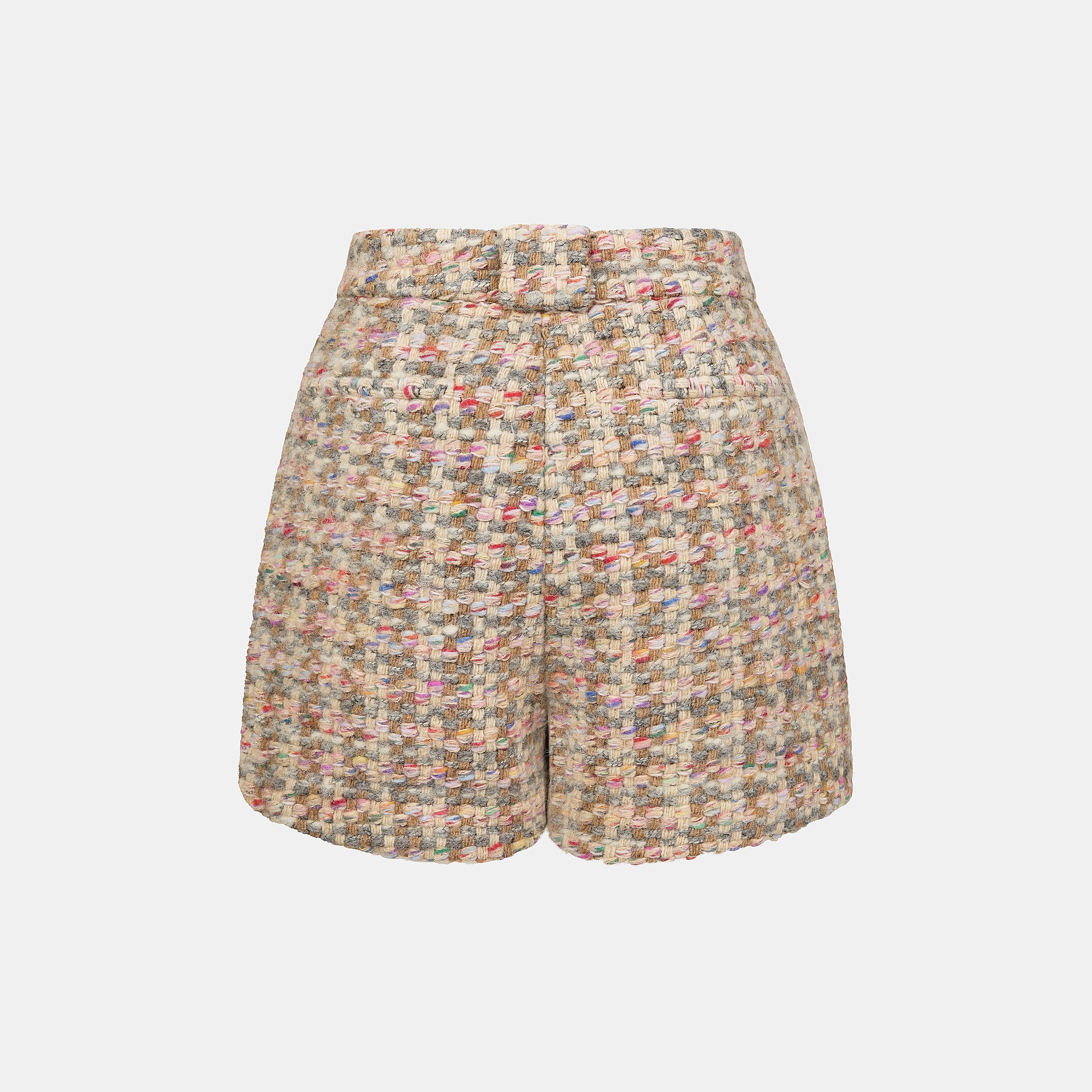 "Chelsea Citywalk."義大利頂級初剪羊毛蓬絨花呢短褲—Candy Confetti棉花彩糖