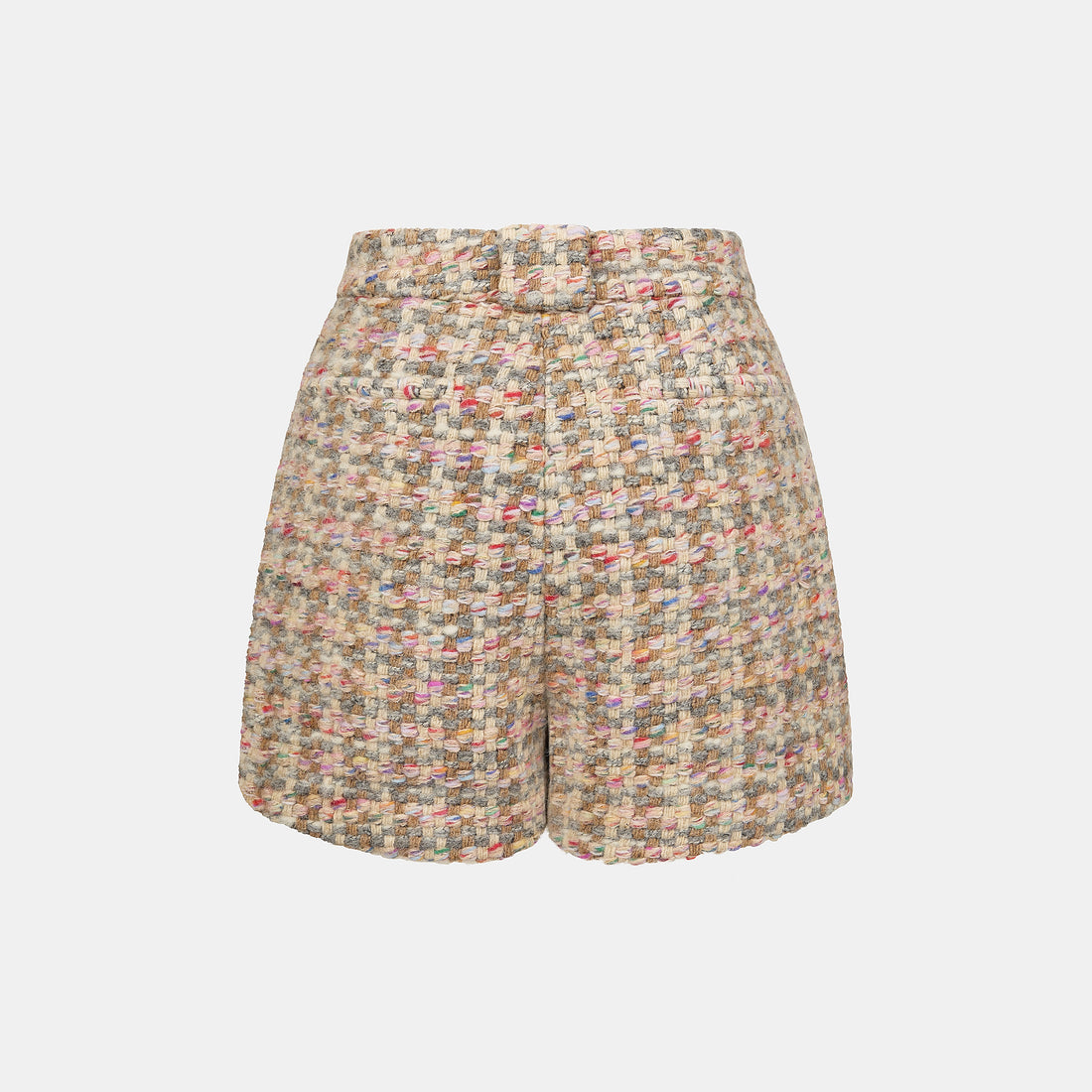 "Chelsea Citywalk."義大利頂級初剪羊毛蓬絨花呢短褲—Candy Confetti棉花彩糖