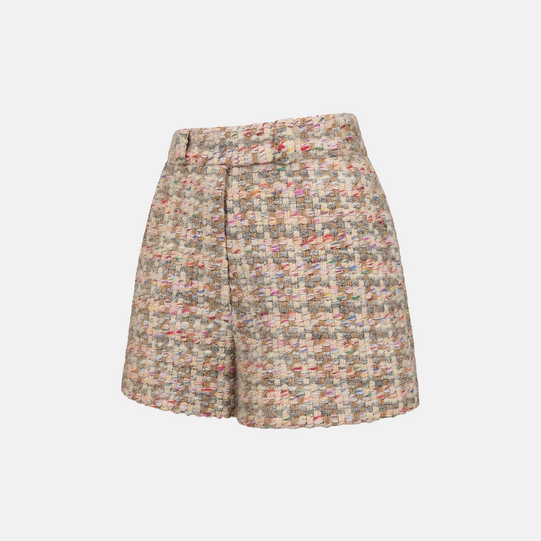 "Chelsea Citywalk."義大利頂級初剪羊毛蓬絨花呢短褲—Candy Confetti棉花彩糖