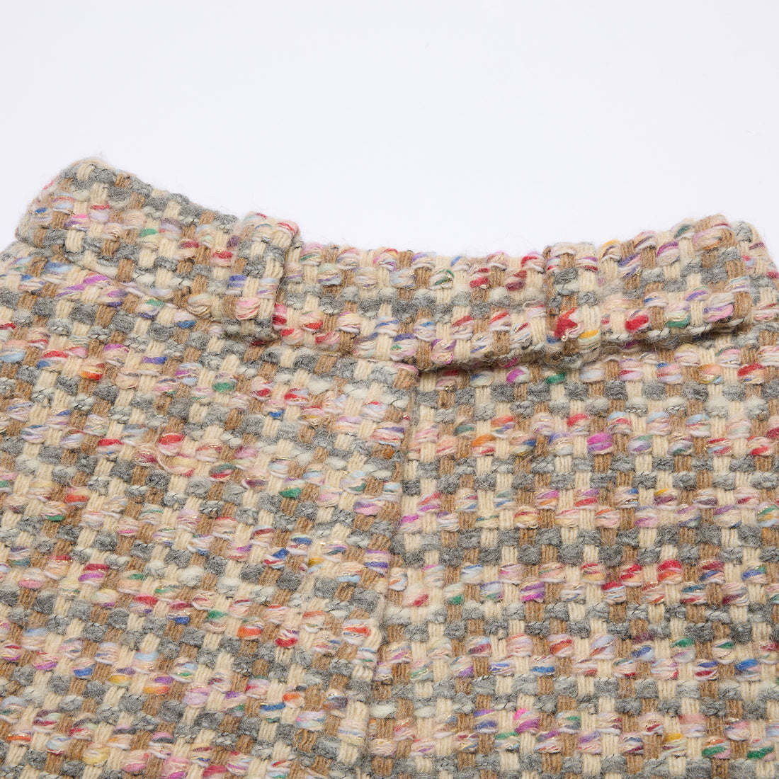 "Chelsea Citywalk."義大利頂級初剪羊毛蓬絨花呢短褲—Candy Confetti棉花彩糖