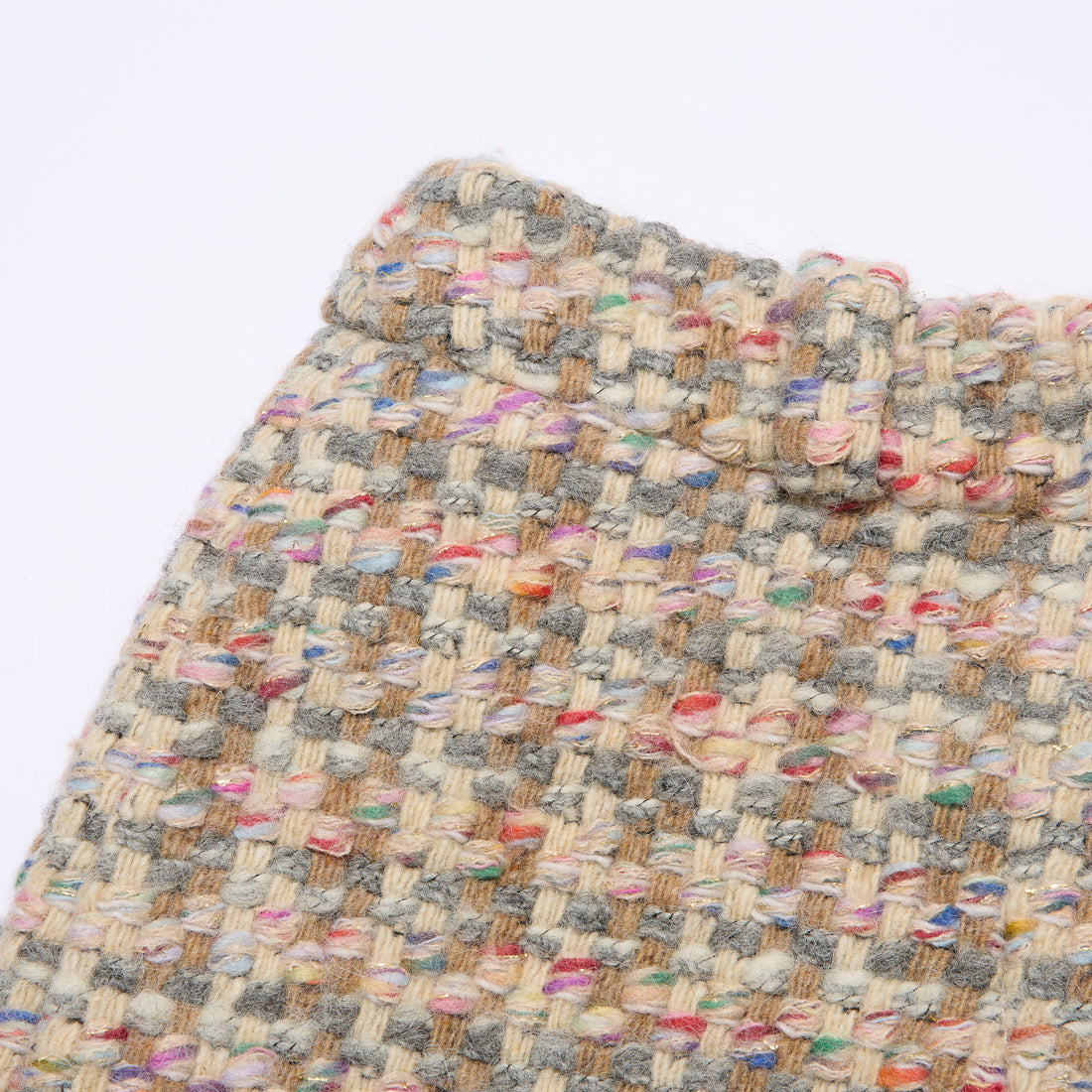 "Chelsea Citywalk."義大利頂級初剪羊毛蓬絨花呢短褲—Candy Confetti棉花彩糖