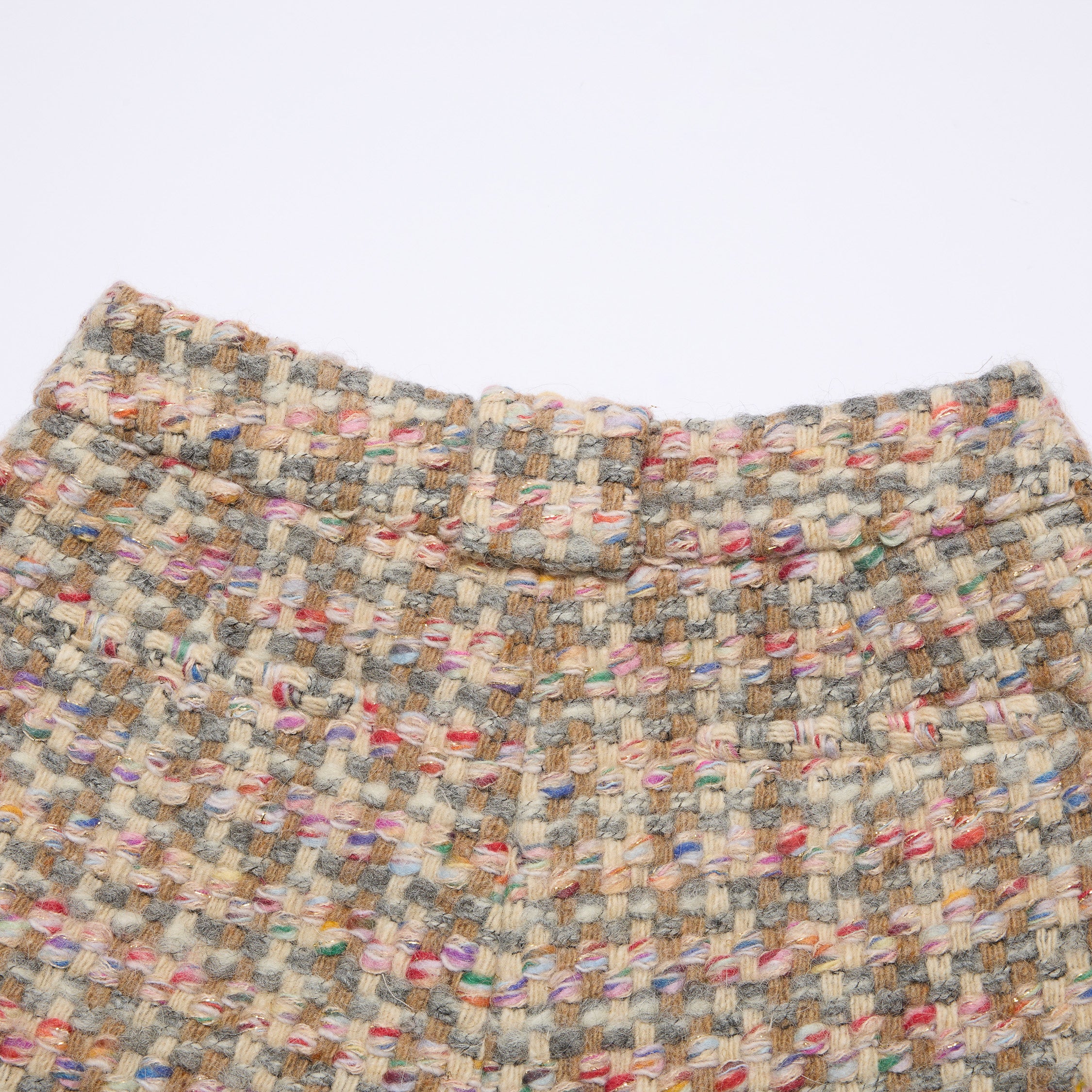 "Chelsea Citywalk."義大利頂級初剪羊毛蓬絨花呢短褲—Candy Confetti棉花彩糖